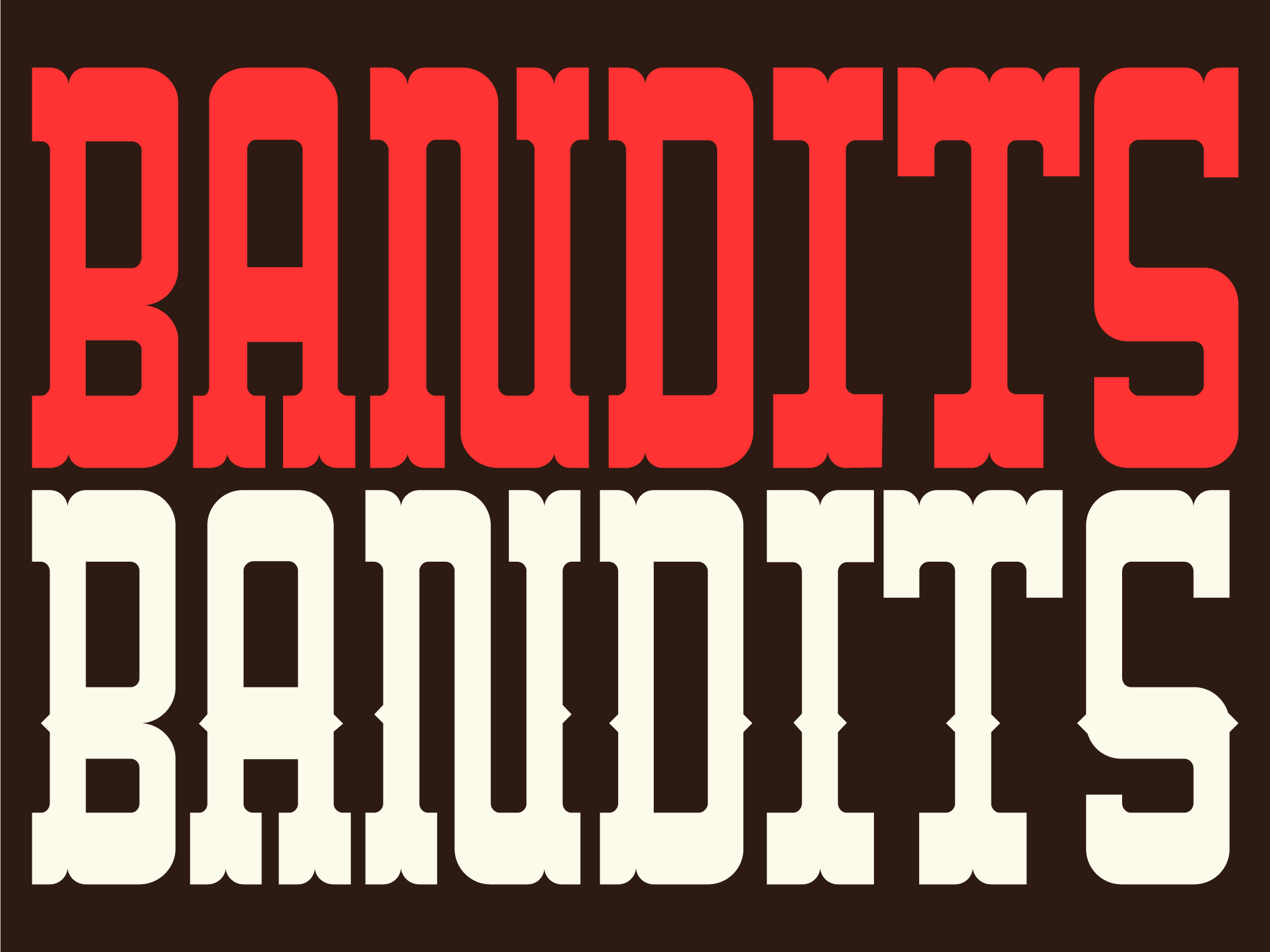 BANDITS - Western Slab Serif Font