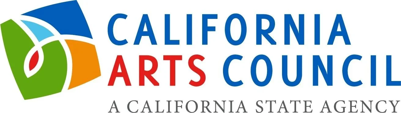 Logo of the California Arts Council, a California state agency, featuring colorful shapes and text.