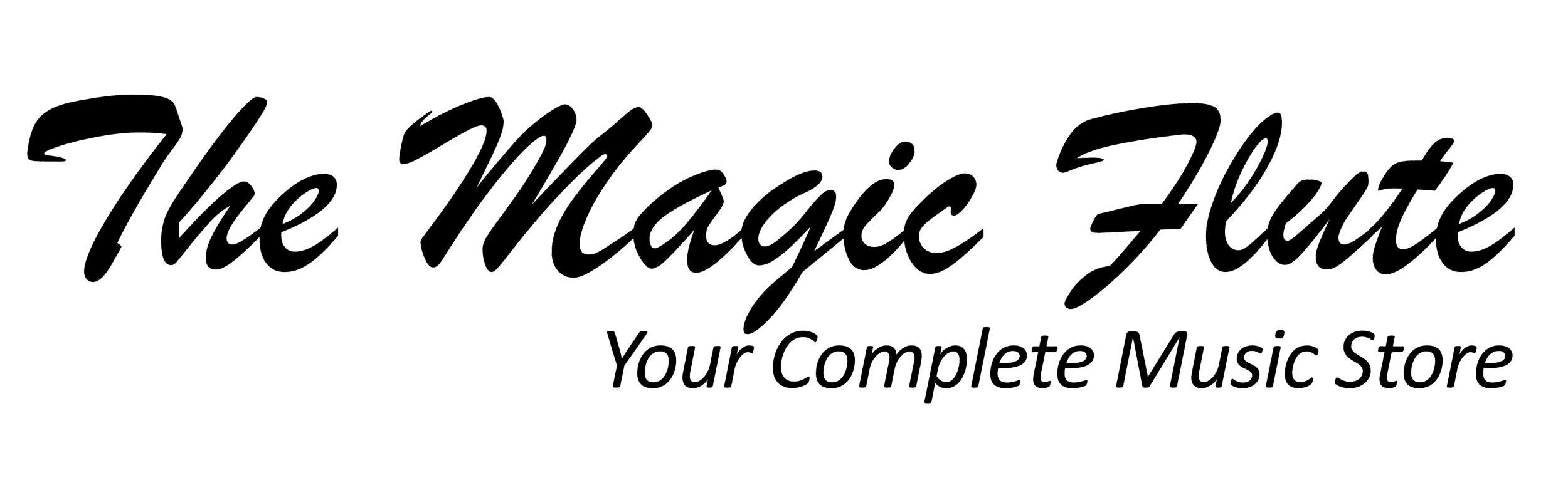 Logo for The Magic Flute, music store