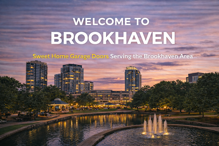 Residential home with garage door in Brookhaven GA