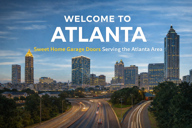 Residential home with garage door in Atlanta GA