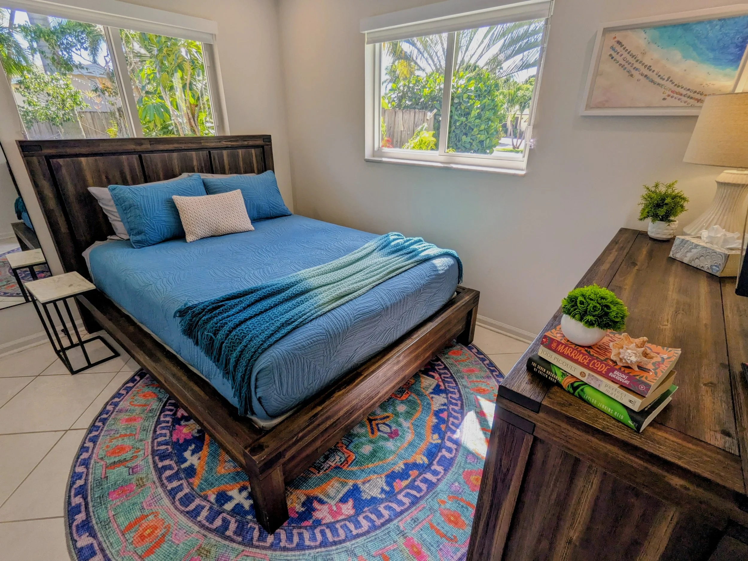 Bedroom Three with an abundance of natural light. 
