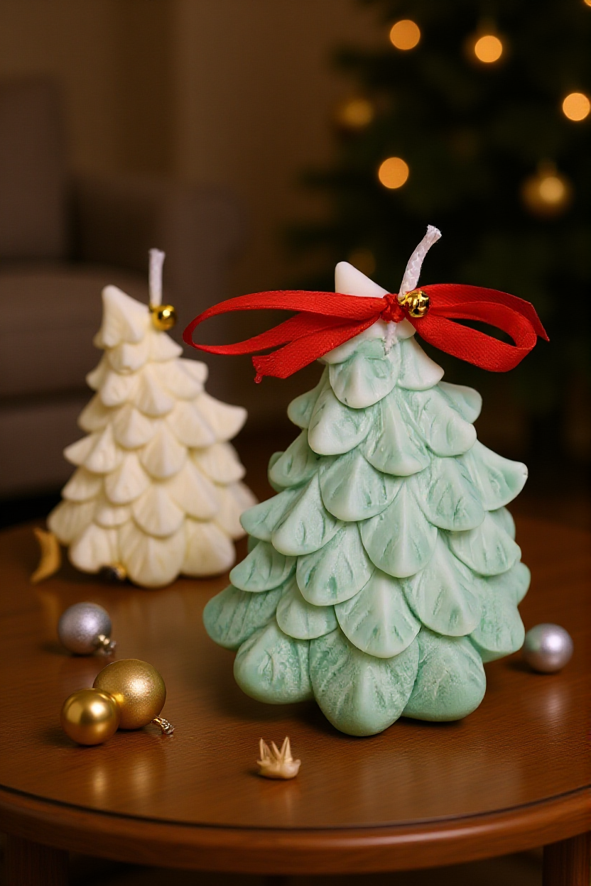 Holiday Frost Tree Candle