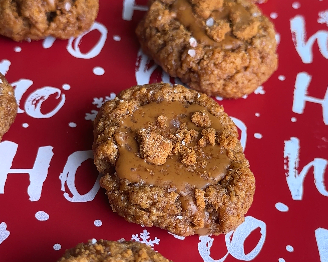 Biscoff Snickerdoodle Thumbprint Cookies