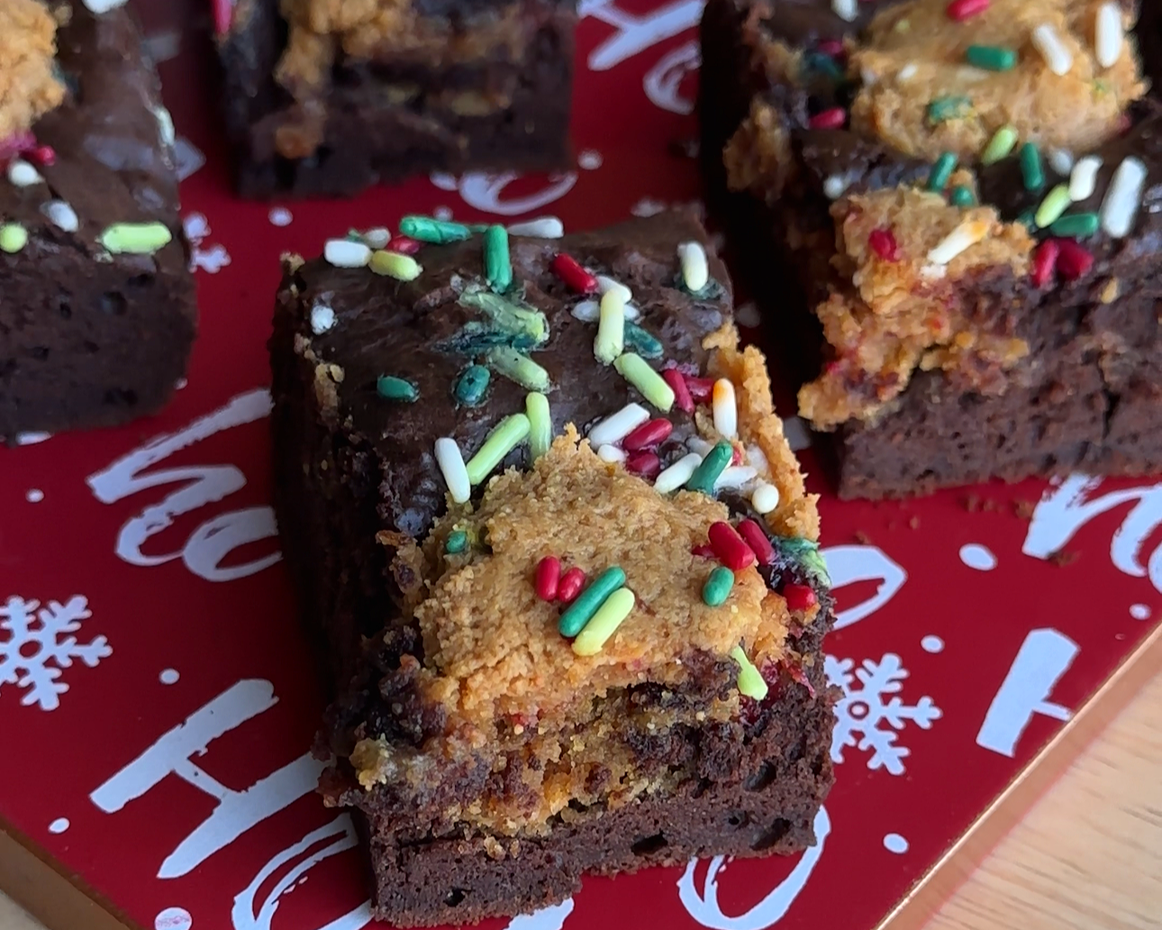 Sugar Cookie Protein Brookies