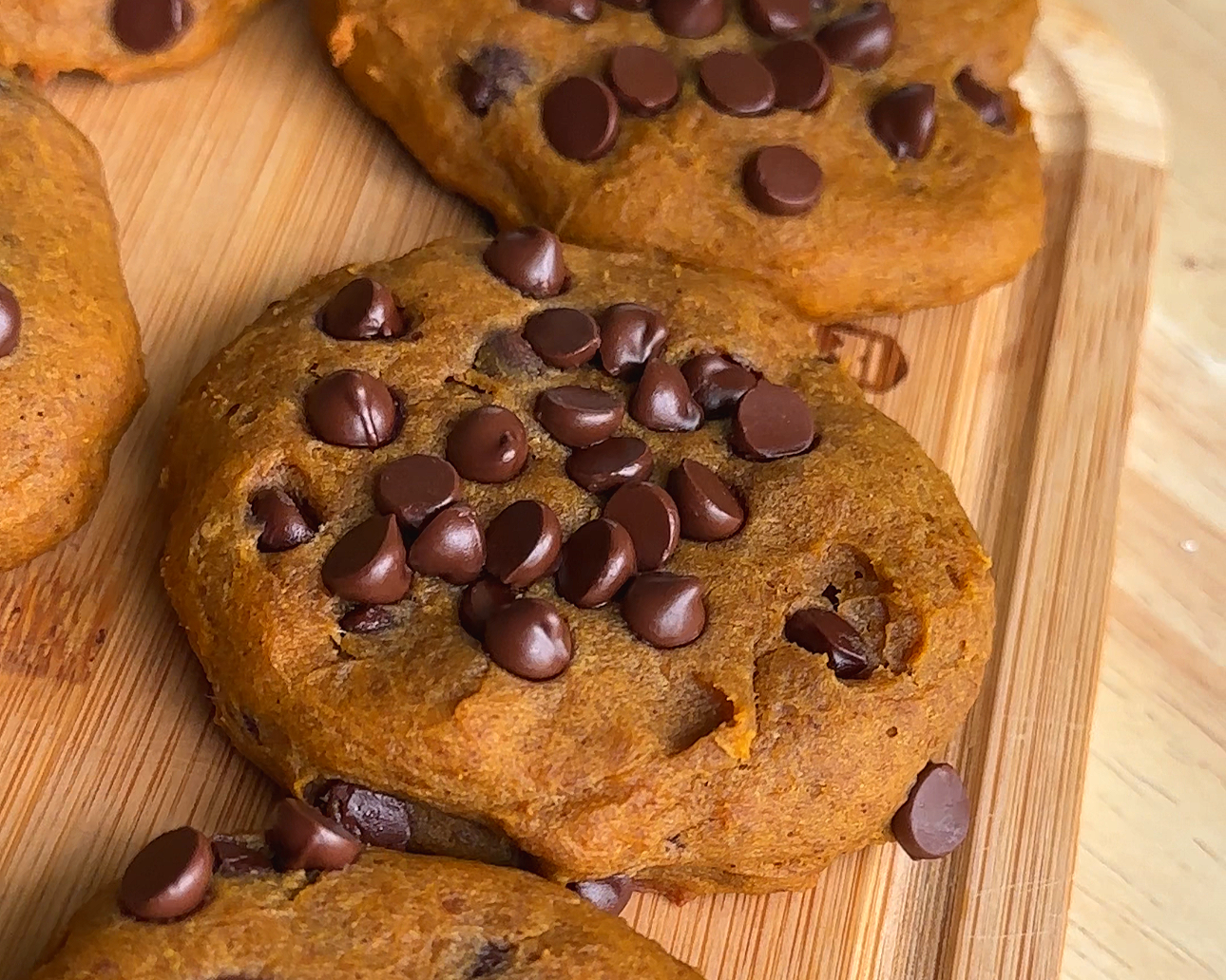 Chocolate Chip Protein Pumpkin Cookies