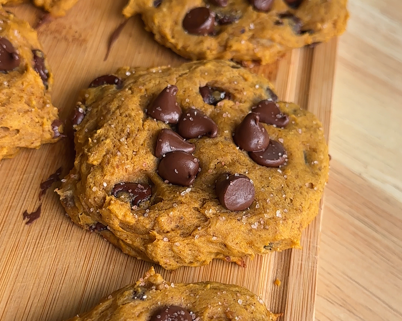 Pumpkin Banana Bread Chocolate Chip Cookies