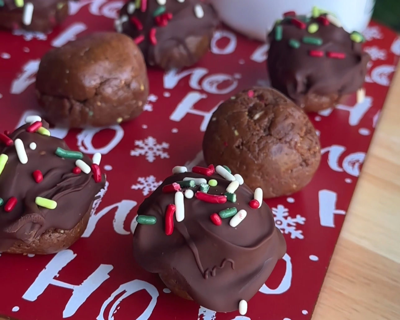 Hot Chocolate Cookie Dough Bites