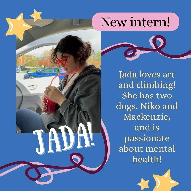 Meet Jada! She&rsquo;s been an intern with All Together Now for almost a year, contributing her creativity and passion to help our team advocate for mental health!🌀🤩
