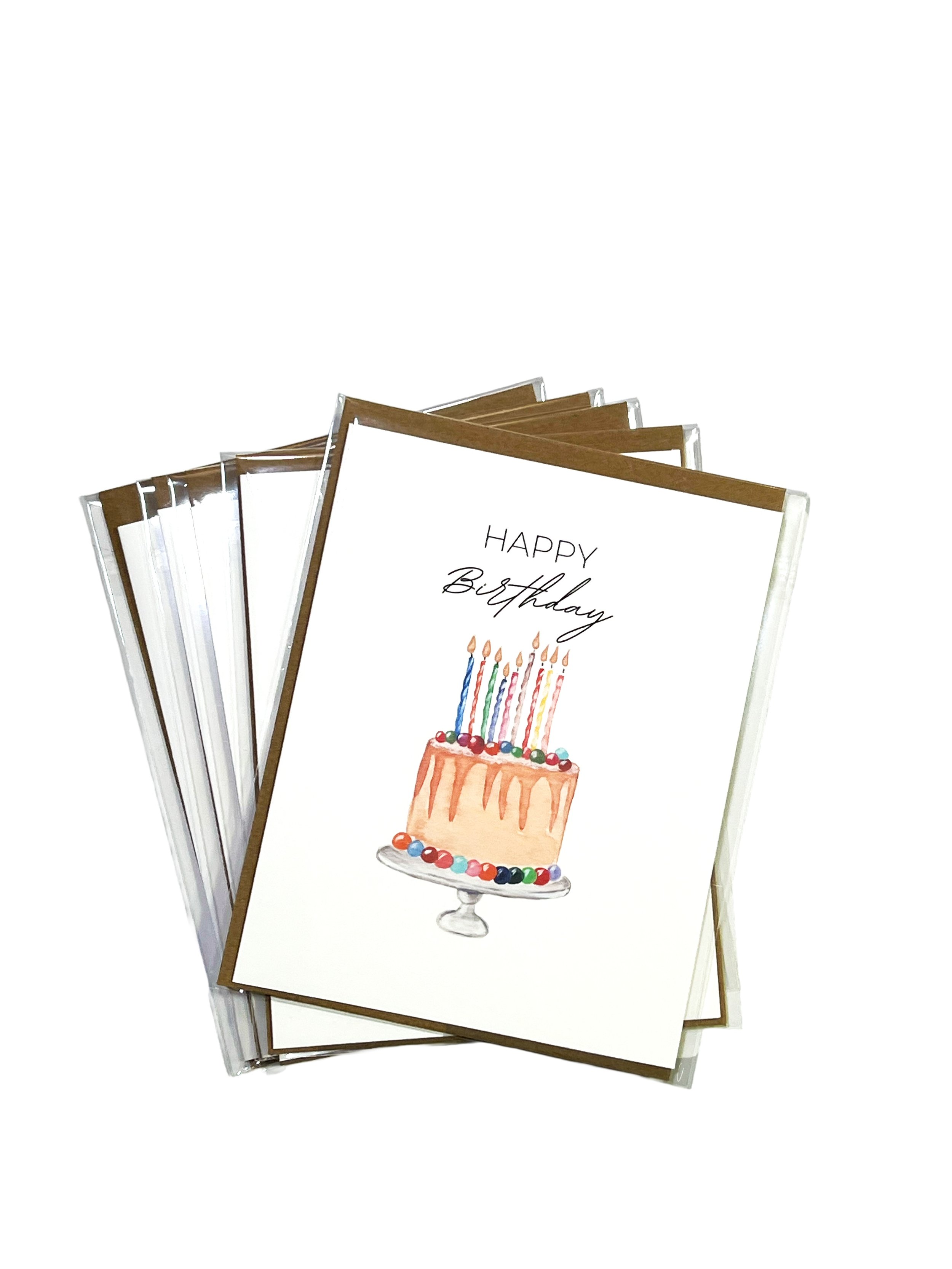 Cake "Happy Birthday" Greeting Card