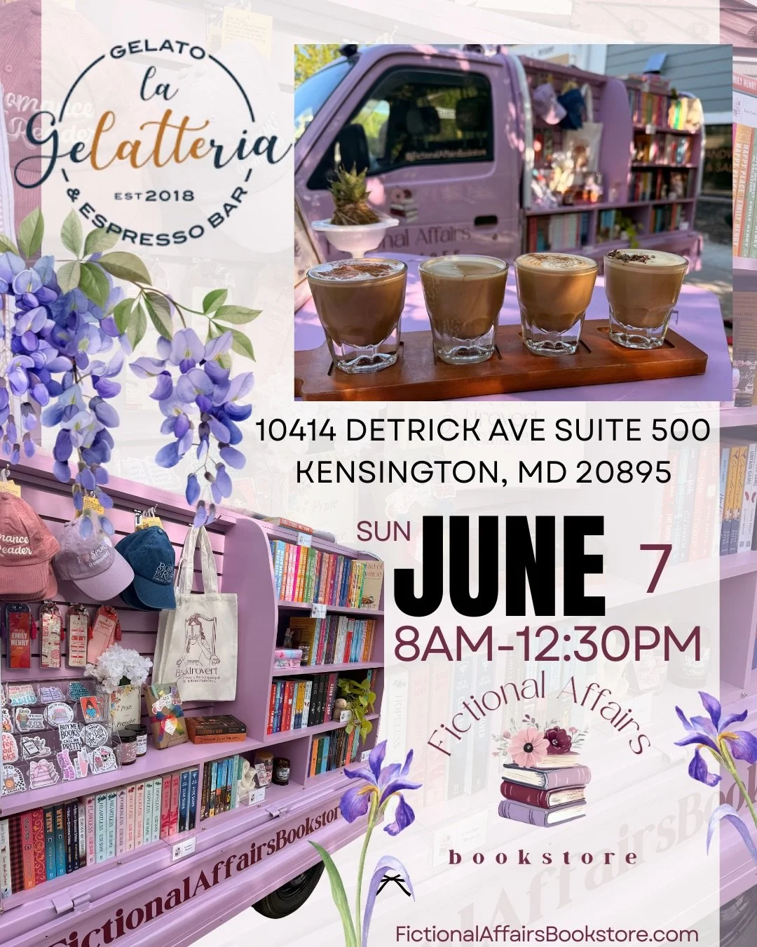 See you tomorrow Kensington! 🤗
We&rsquo;ll be there for open since you all are early risers. 

#bookstore #mobilebookstore #books #bookstagram #romancebook