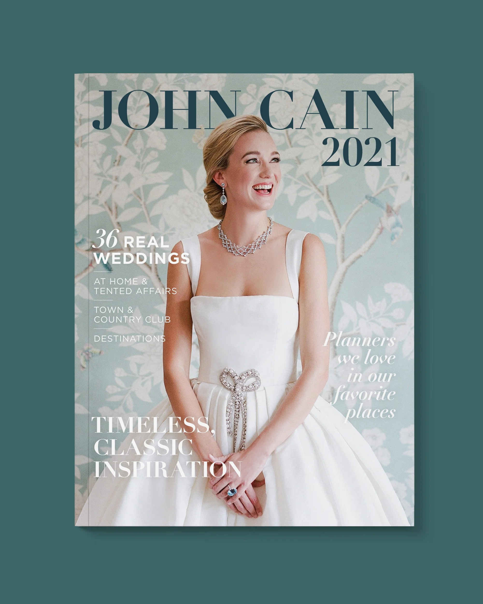 Lookbook design and art direction for luxury wedding photographer John Cain.