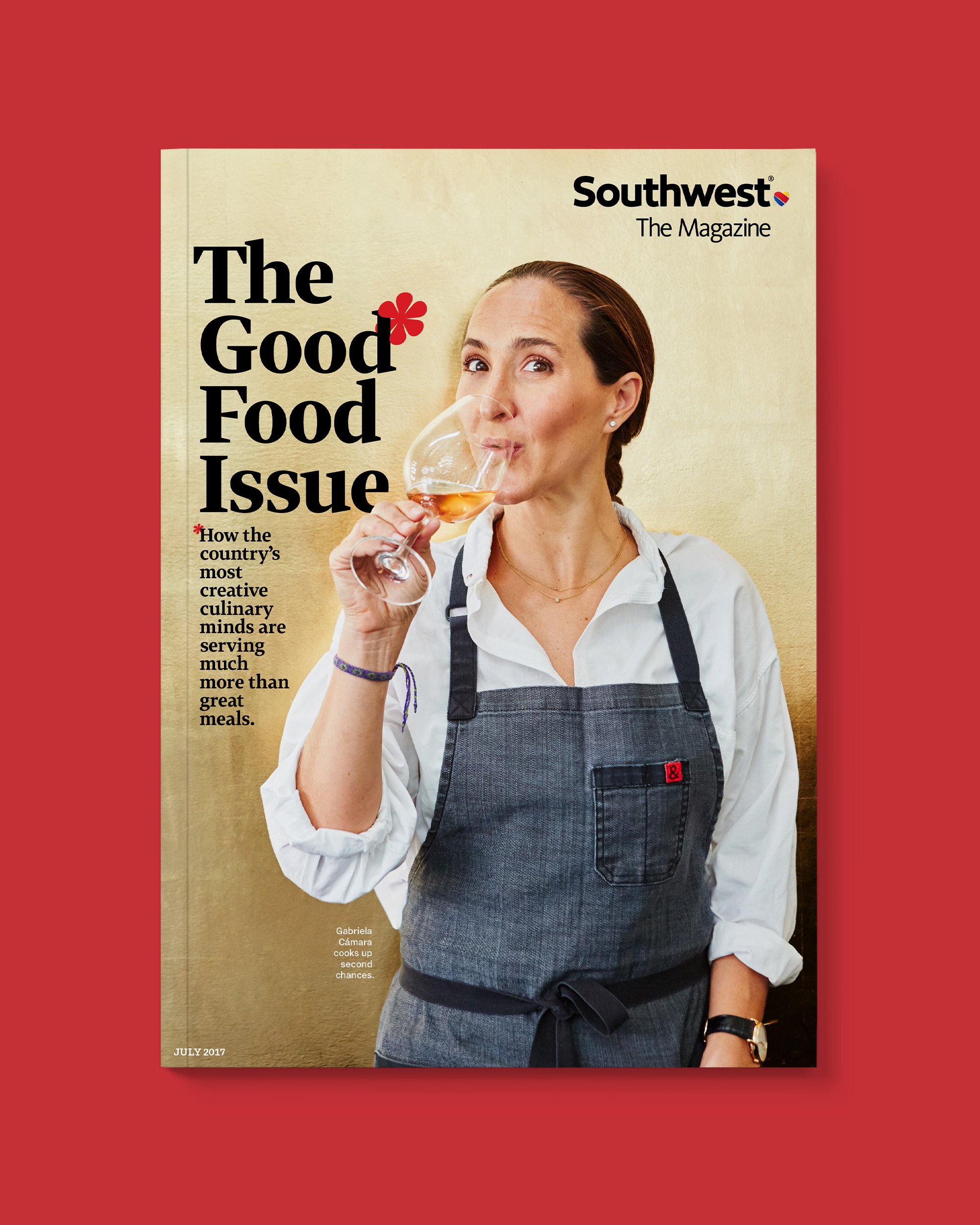 Cover design and art direction for a Southwest: The Magazine story on chef Gabriela Cámara. Photograph by Colin Price.