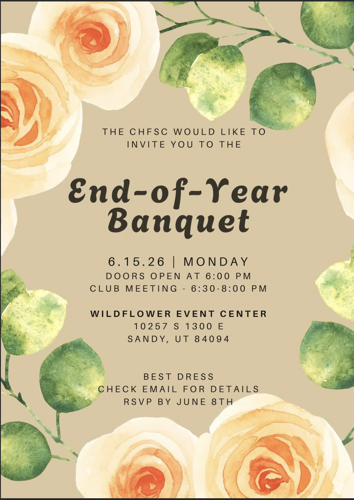 End of Year Banquet