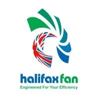 Logo for Halifax Fan featuring a stylized fan and the tagline 'Engineered for Your Efficiency'.