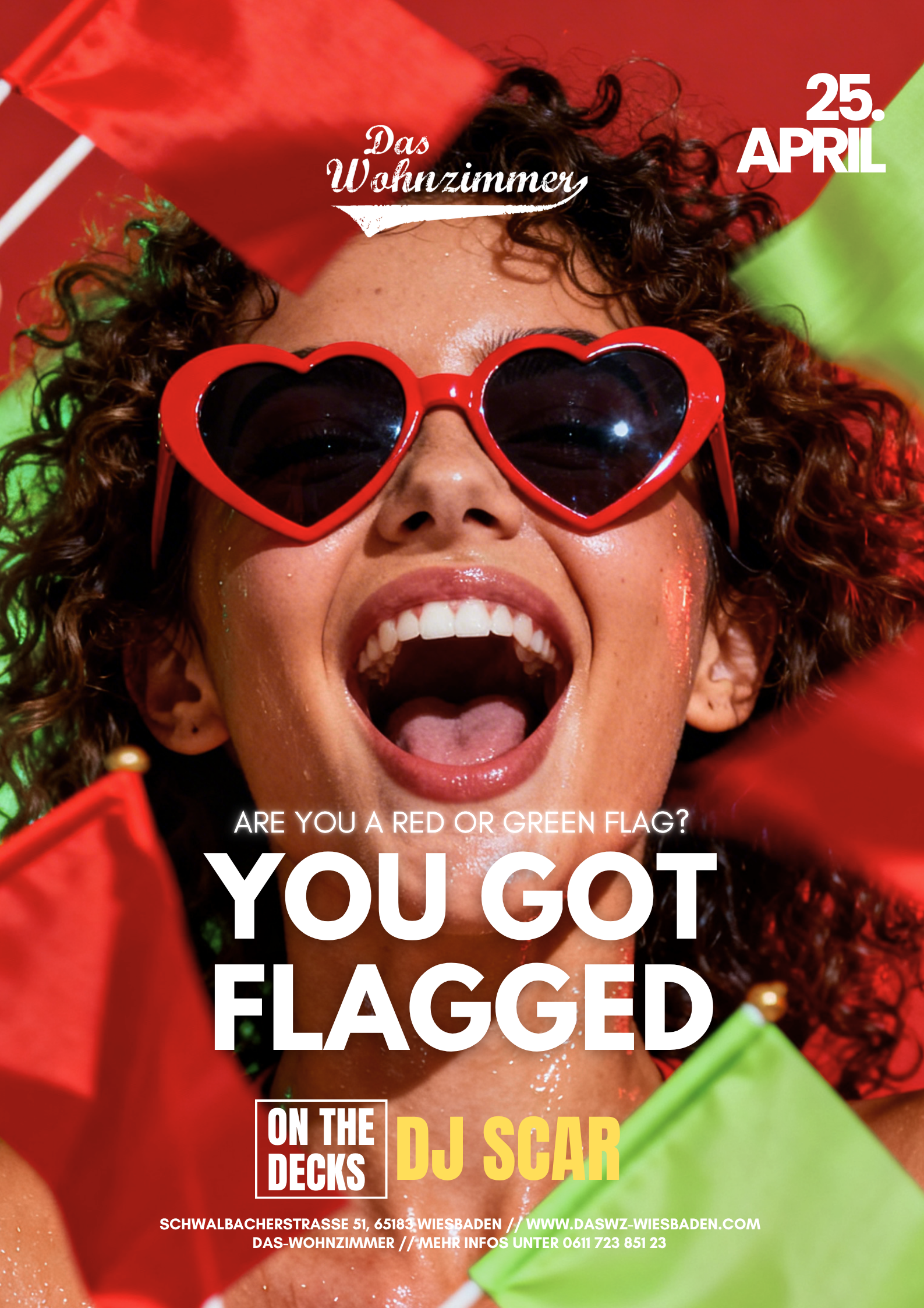 Red &amp; Green Flag Party - DJ Scar 22:00 - 4:00