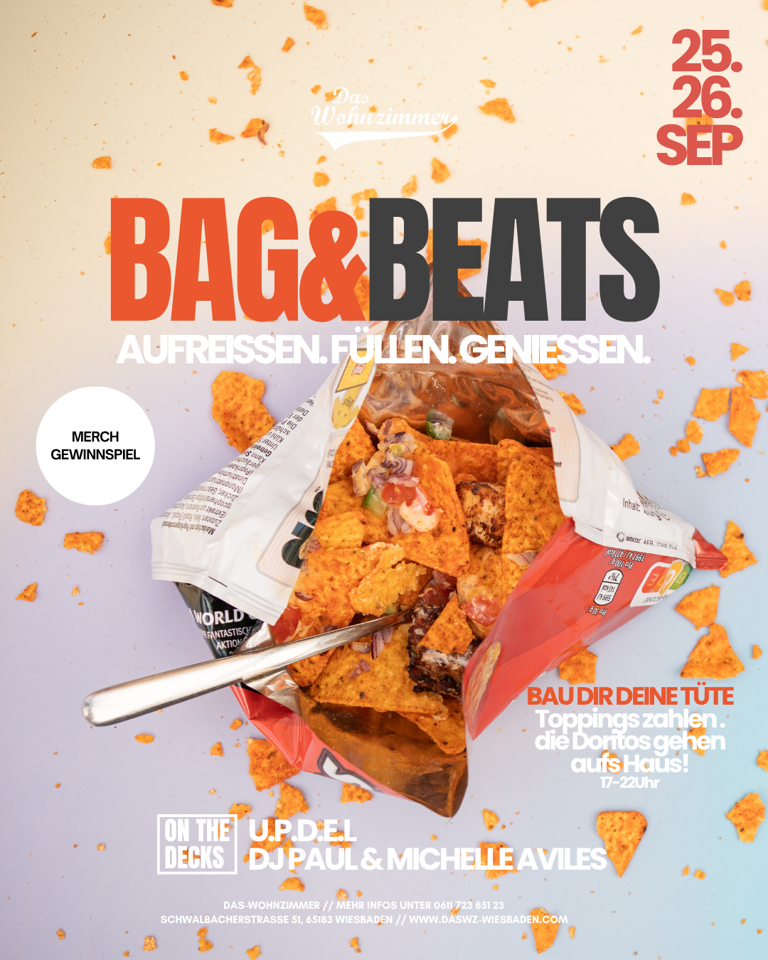 Bag &amp; Beats - U.P.D.E.L &amp; Michelle Avilés 17:00 - 04:00 Uhr 