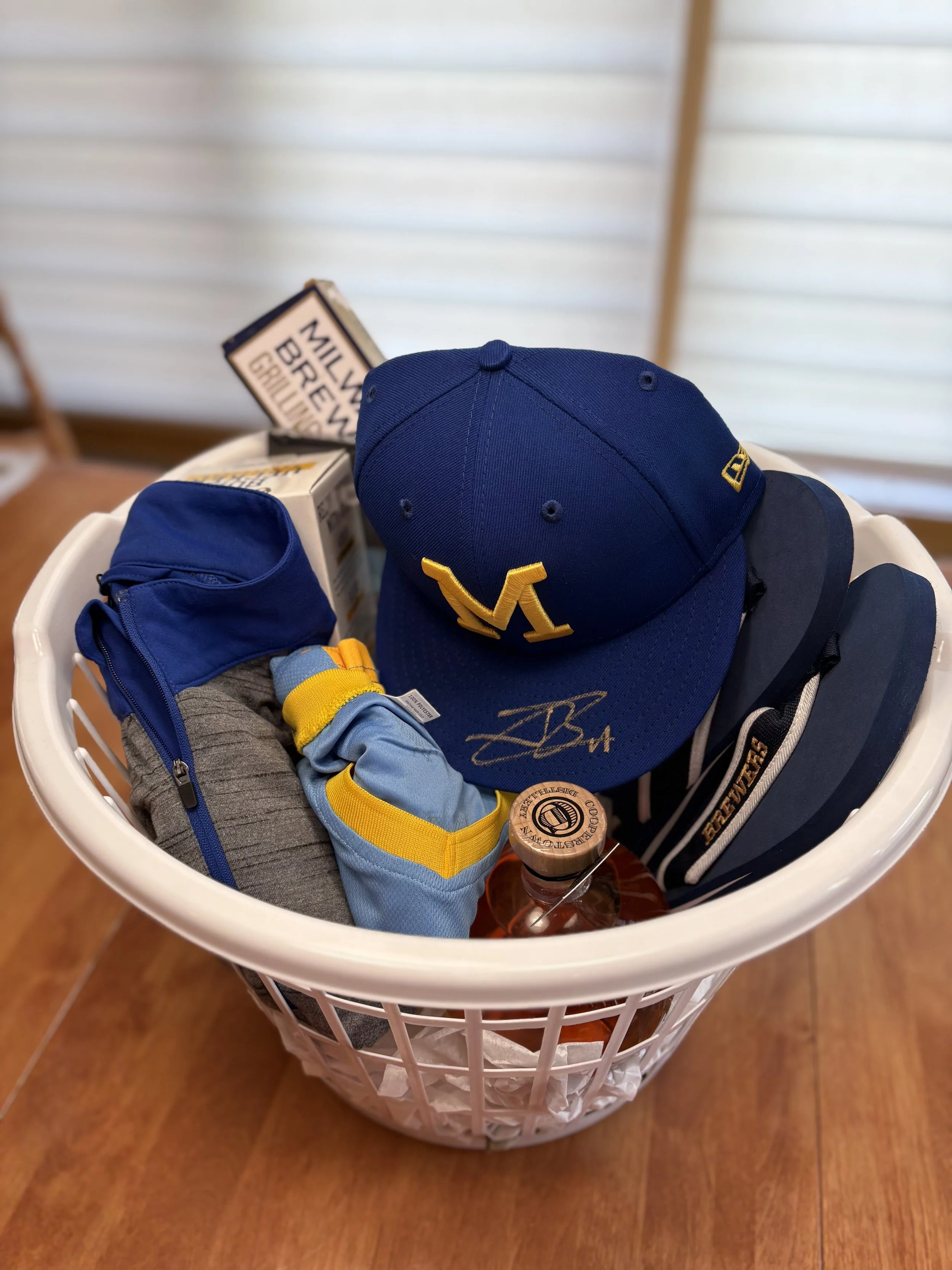 Milwaukee Brewers featuring Jackson Churio autographed hat