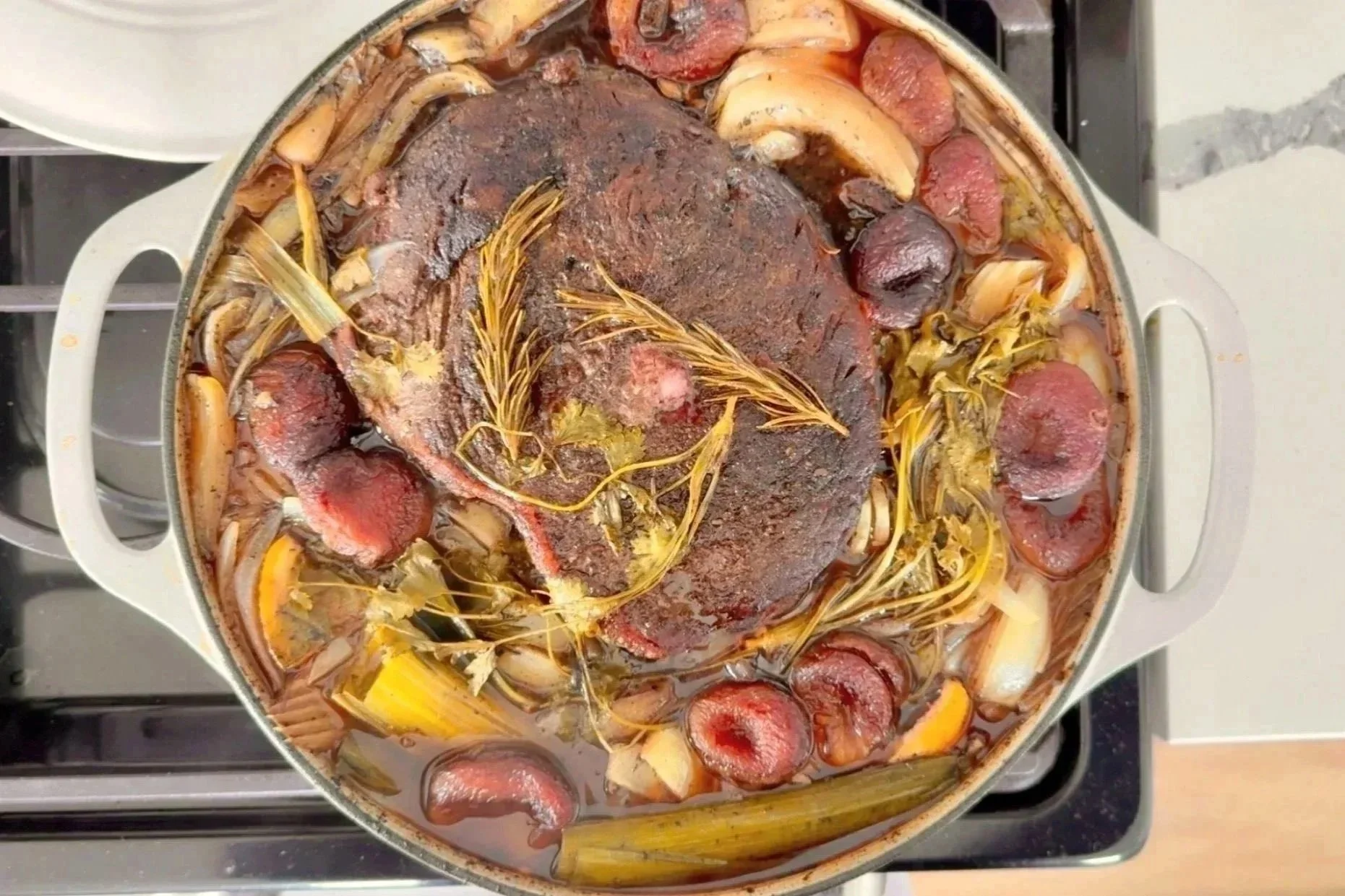 Papa’s Pomegranate Honey Pot Roast