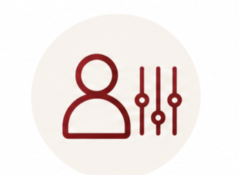 Personalised hearing aid settings icon