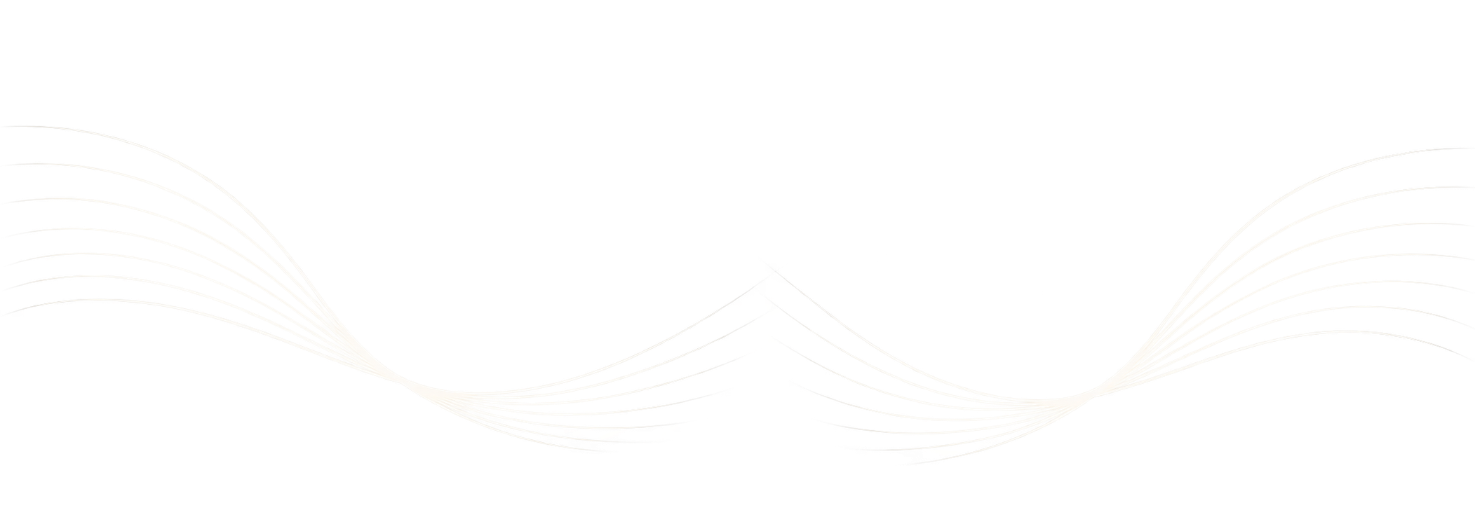 Stylized white wave design on a black background.