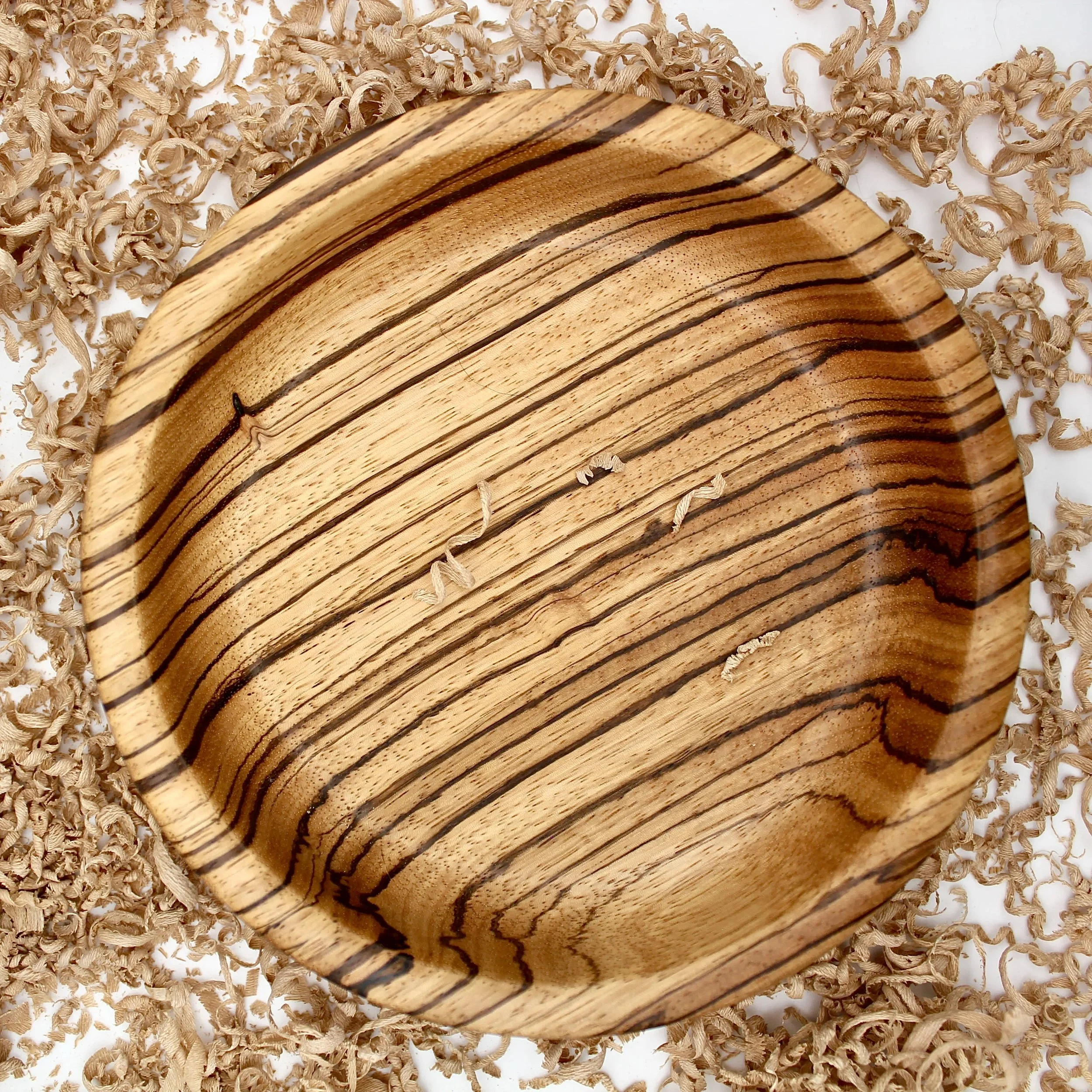 Zebra Wood Plate