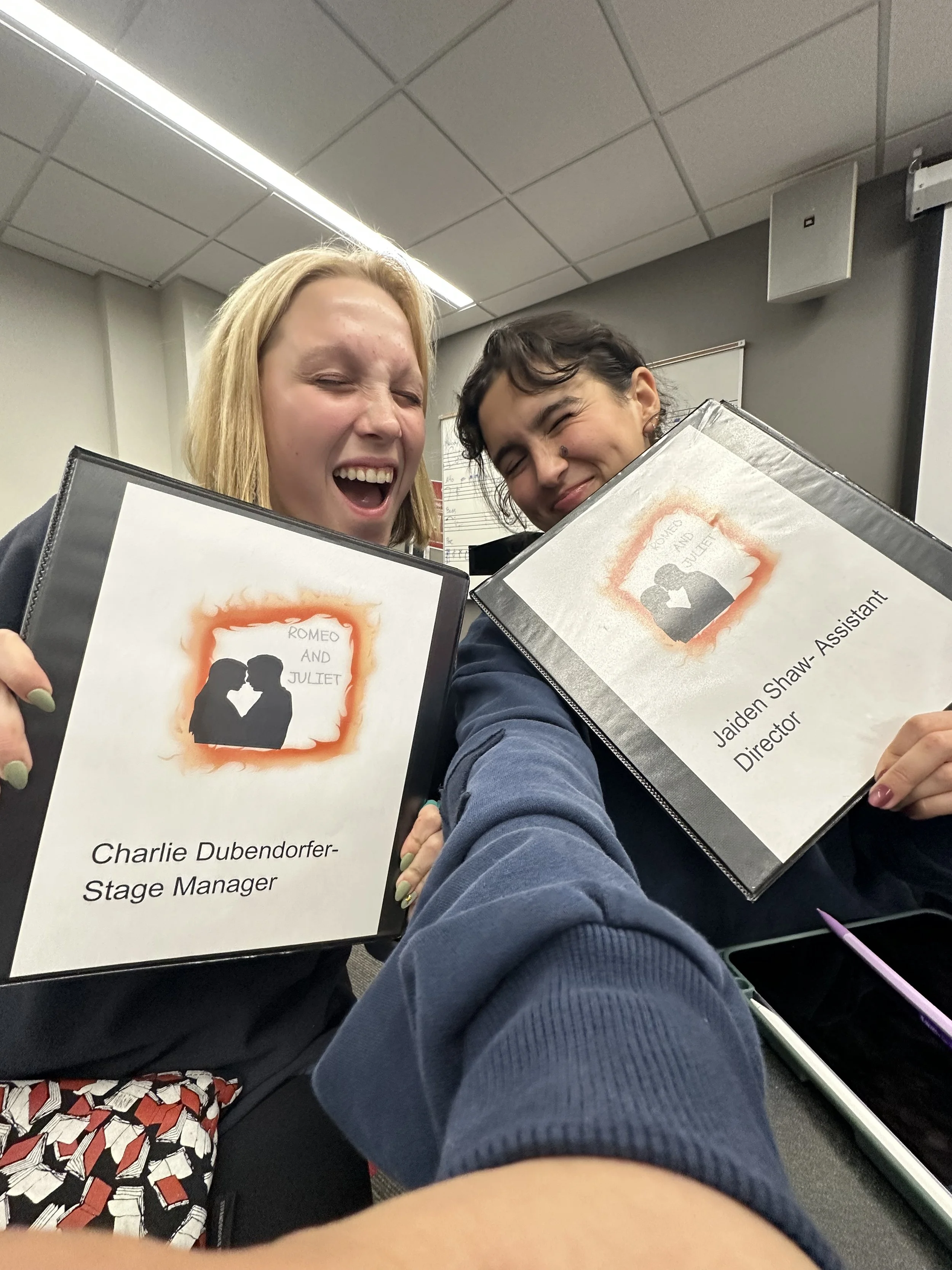 1st read of R+J with Stage Manager Charlie Dubendorfer (Rider '28)