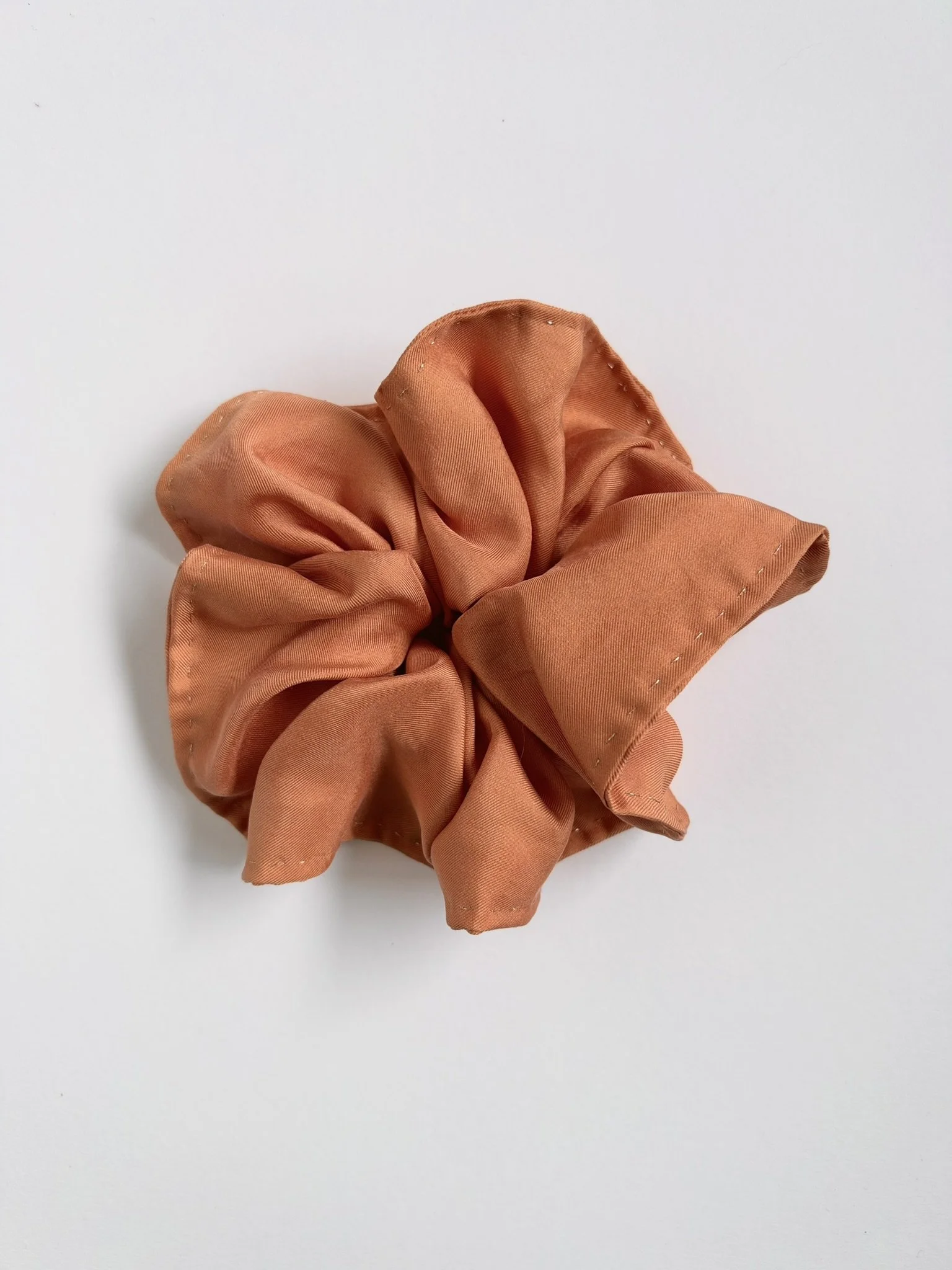 Silk Scrunchie - Madder Orange