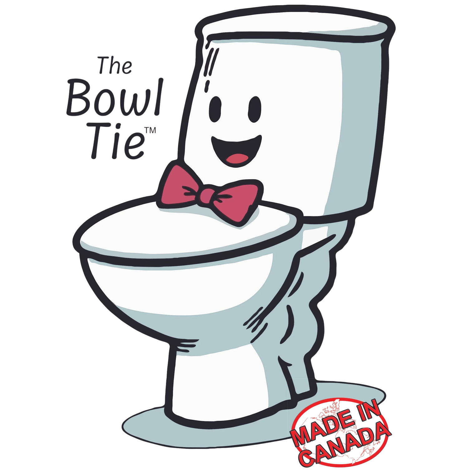 The Bowl Tie | Silicone Toilet Hinge Shield &amp; Grime Guard
