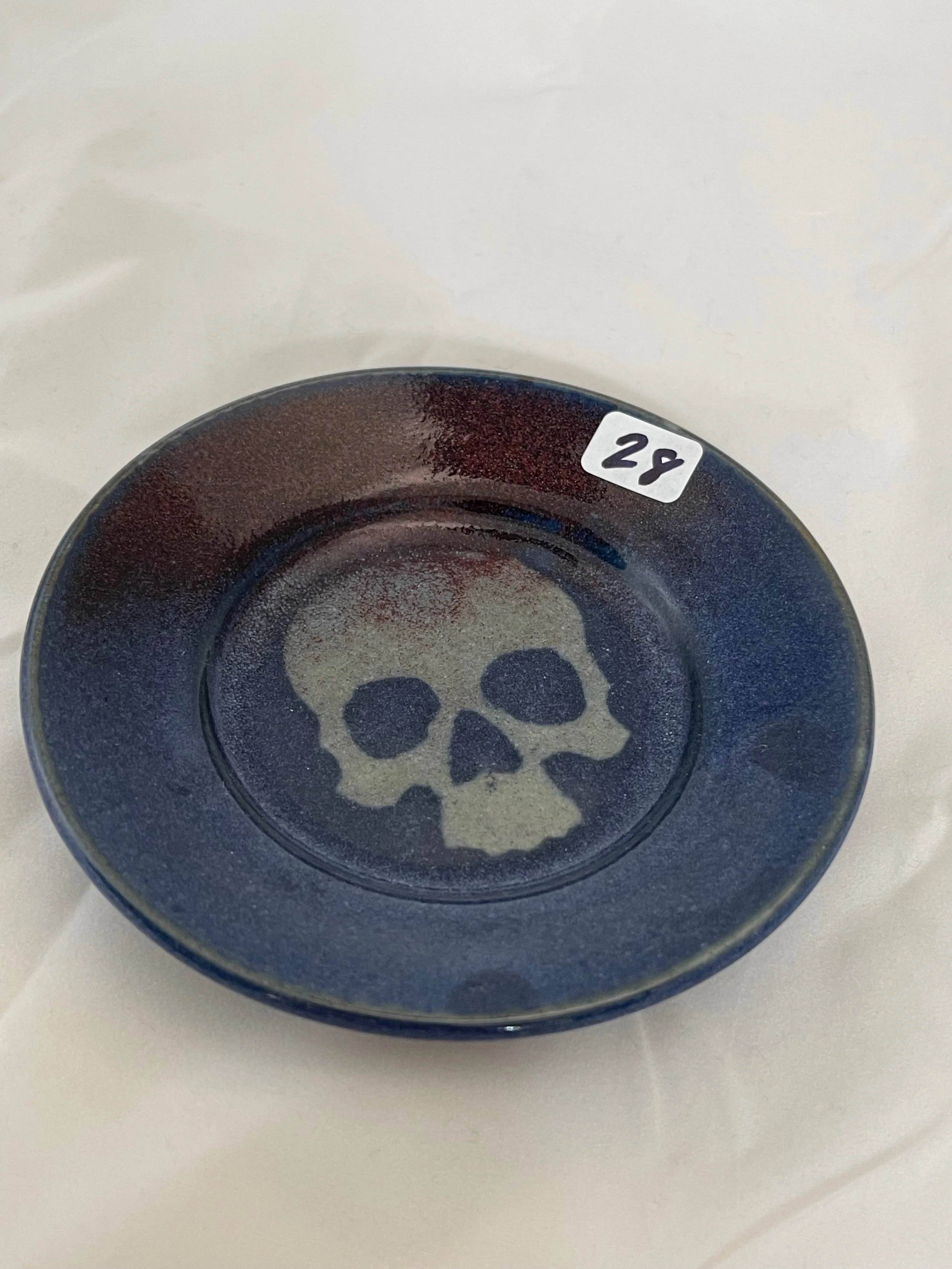 No. 28 - Midnight Skull Trinket Plate