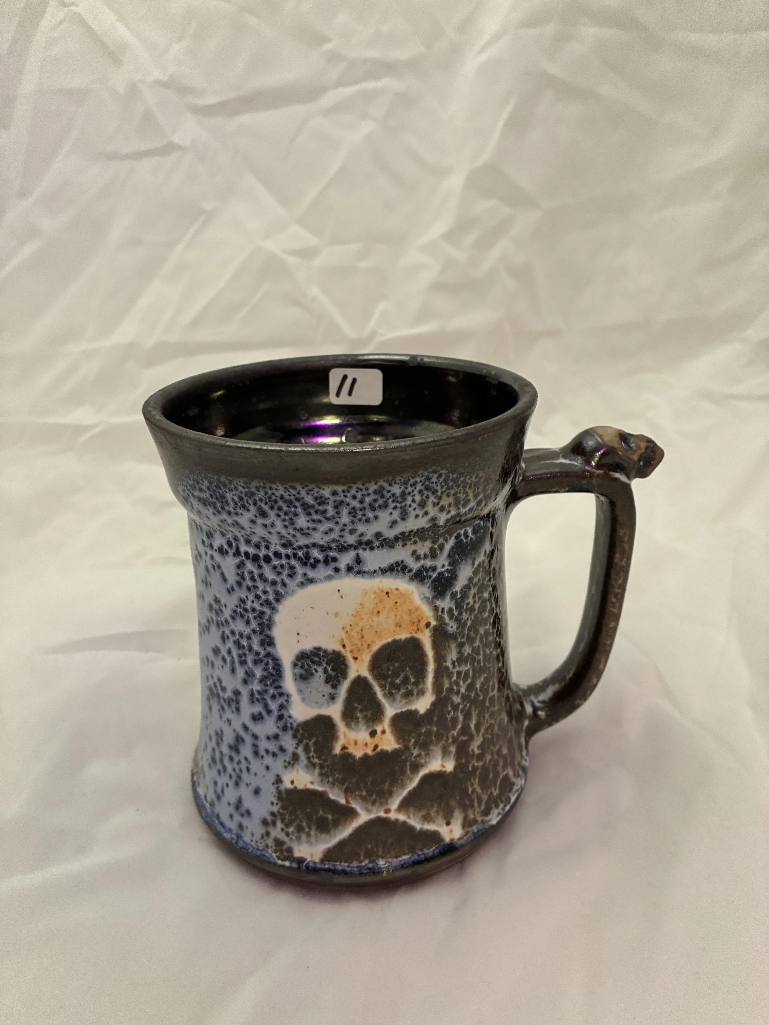 No. 11 - Speckled Skull and Bones Large Mug