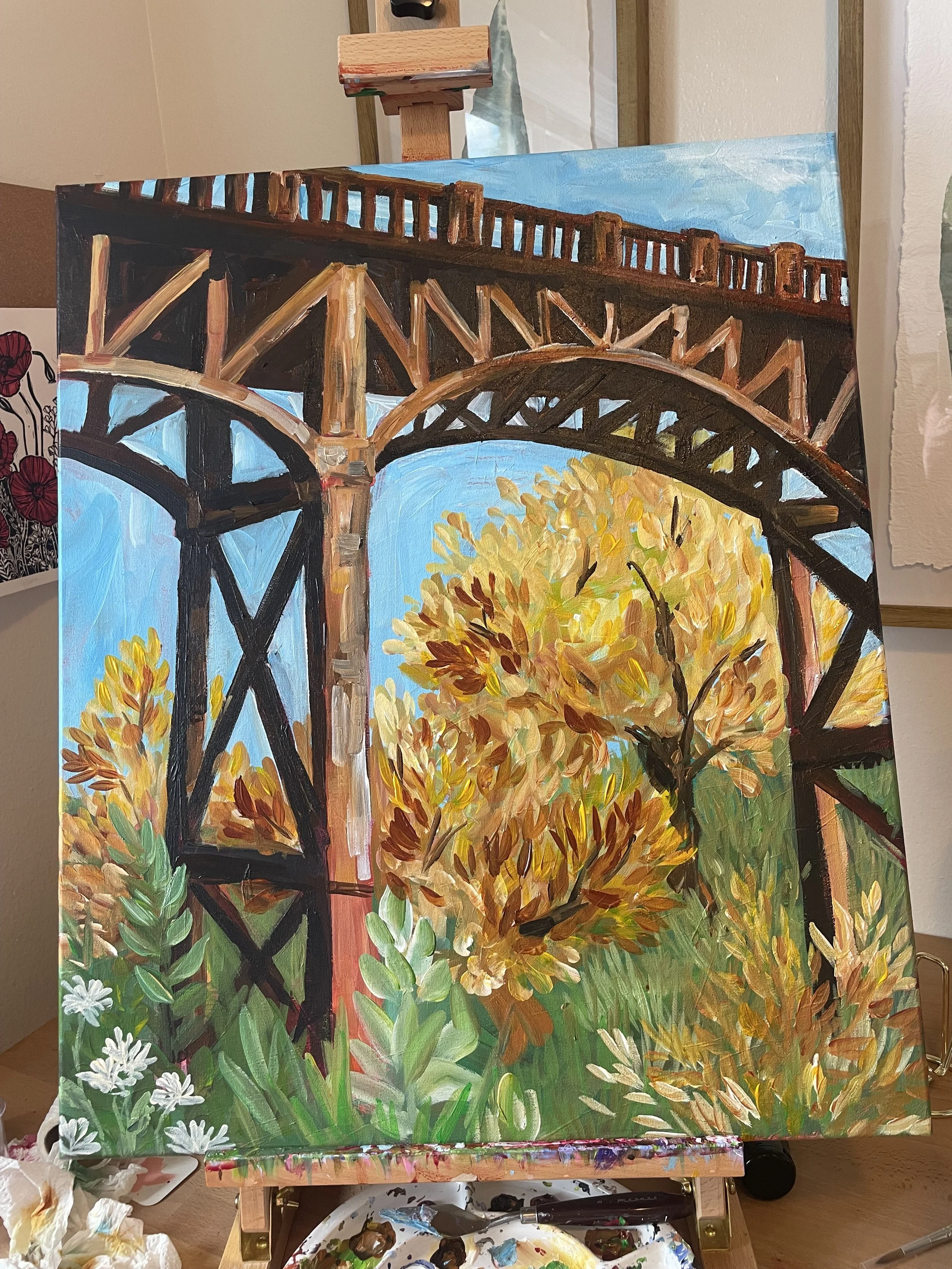 Latourell Falls Bridge Print