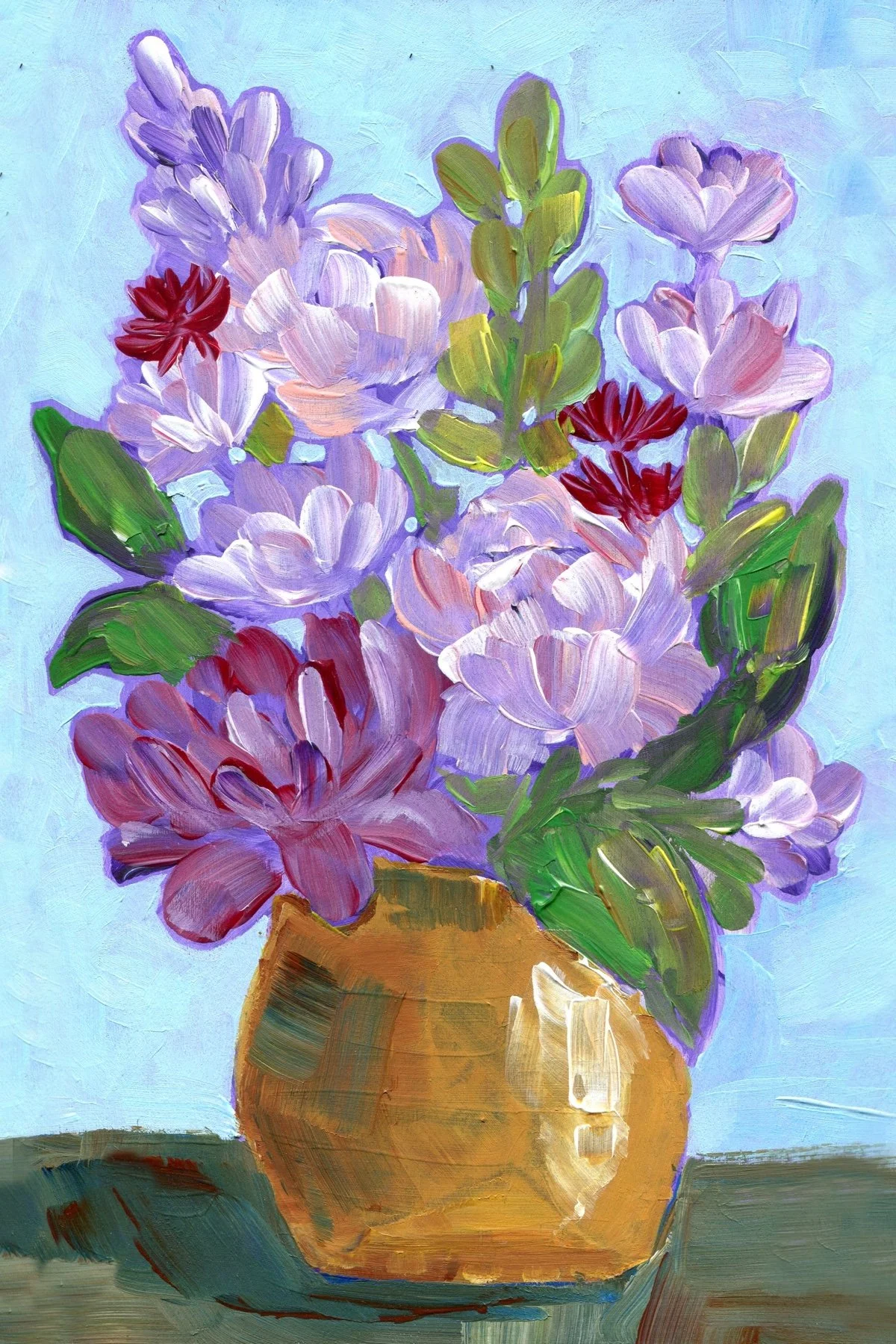 Purple in Brass Study