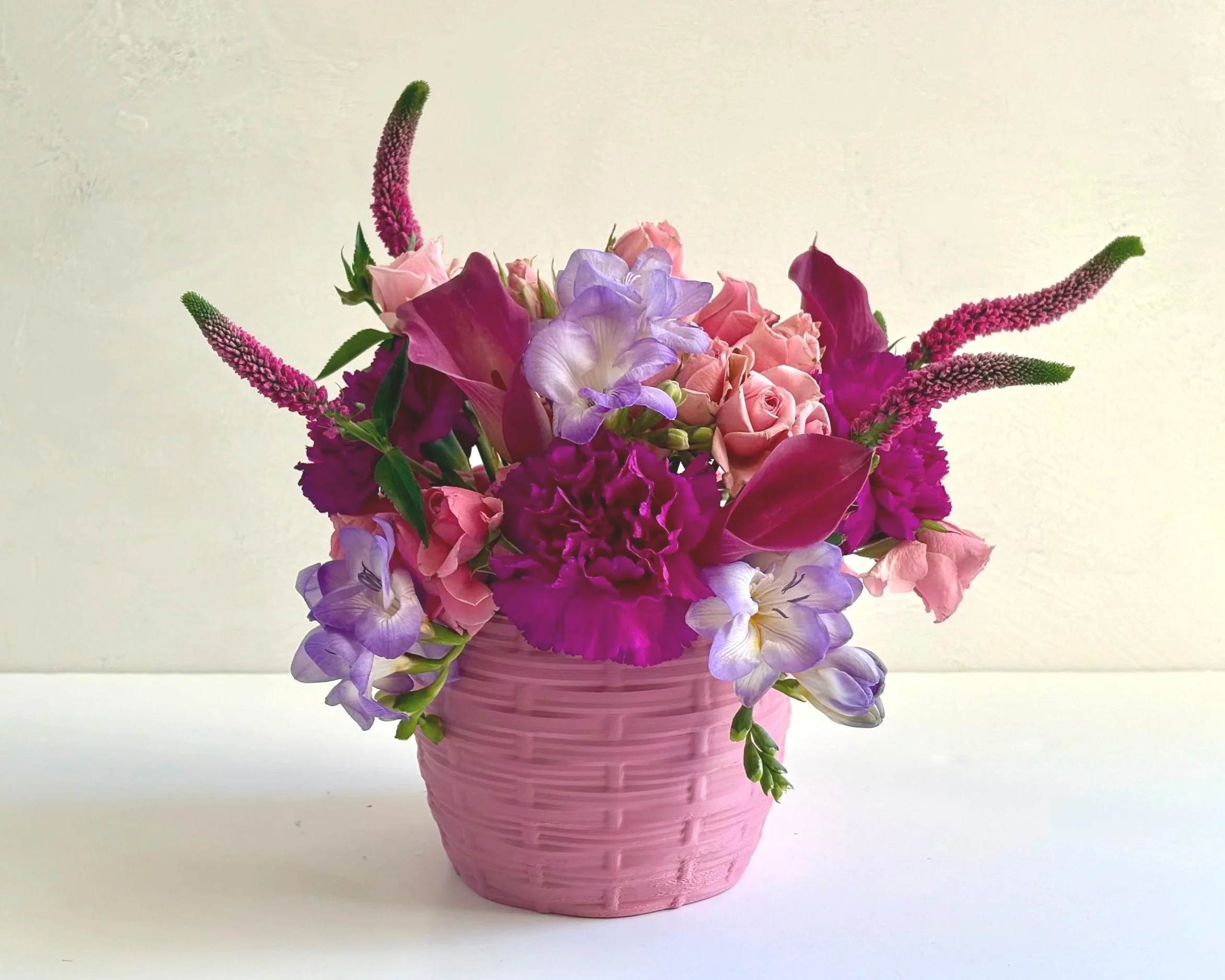 Wicker Basket Vase