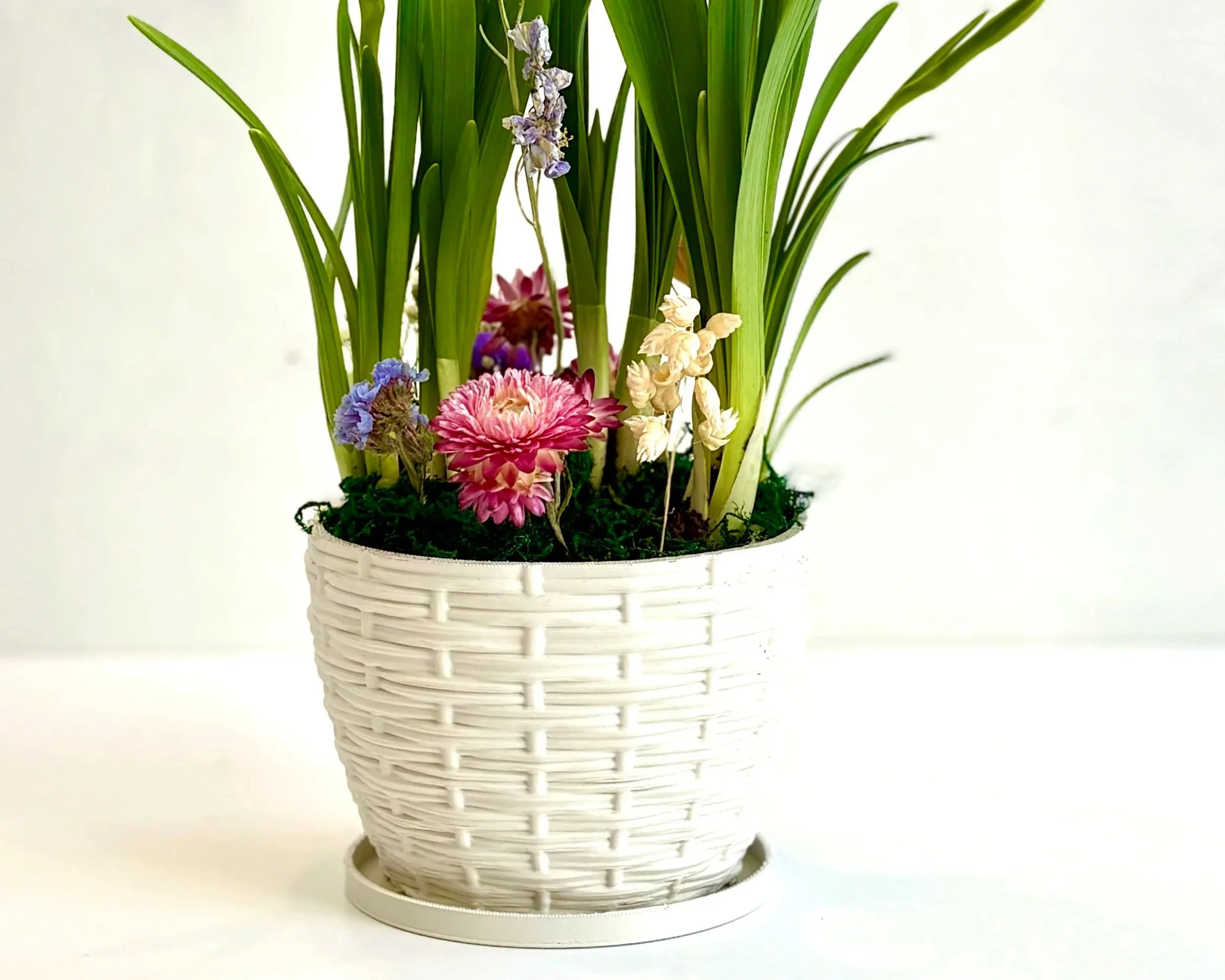 Wicker Basket Planter