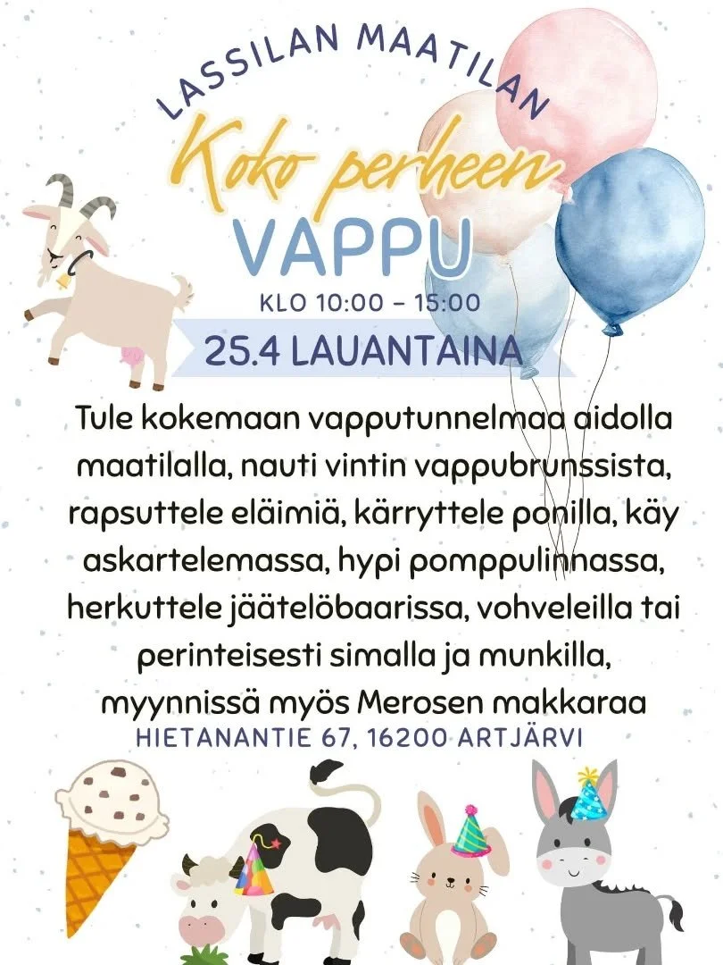 Koko perheen vappu Lassilassa