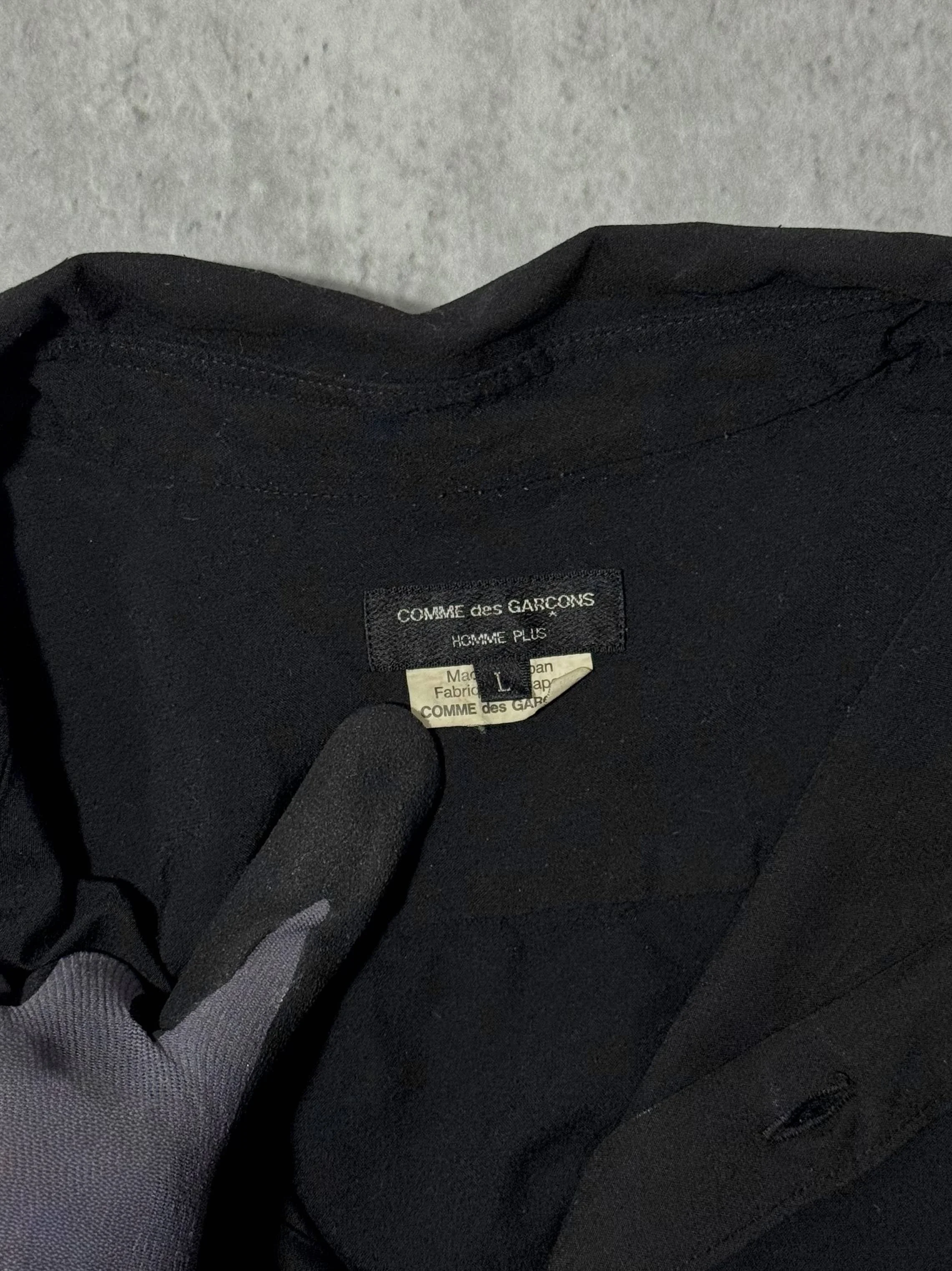 archive dress shirt by comme des garçons homme plus, black