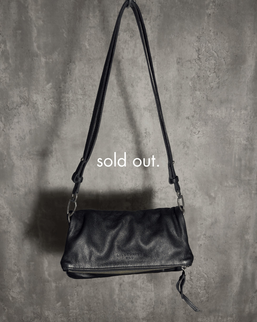 Liebeskind Leather Messenger Bag, Black