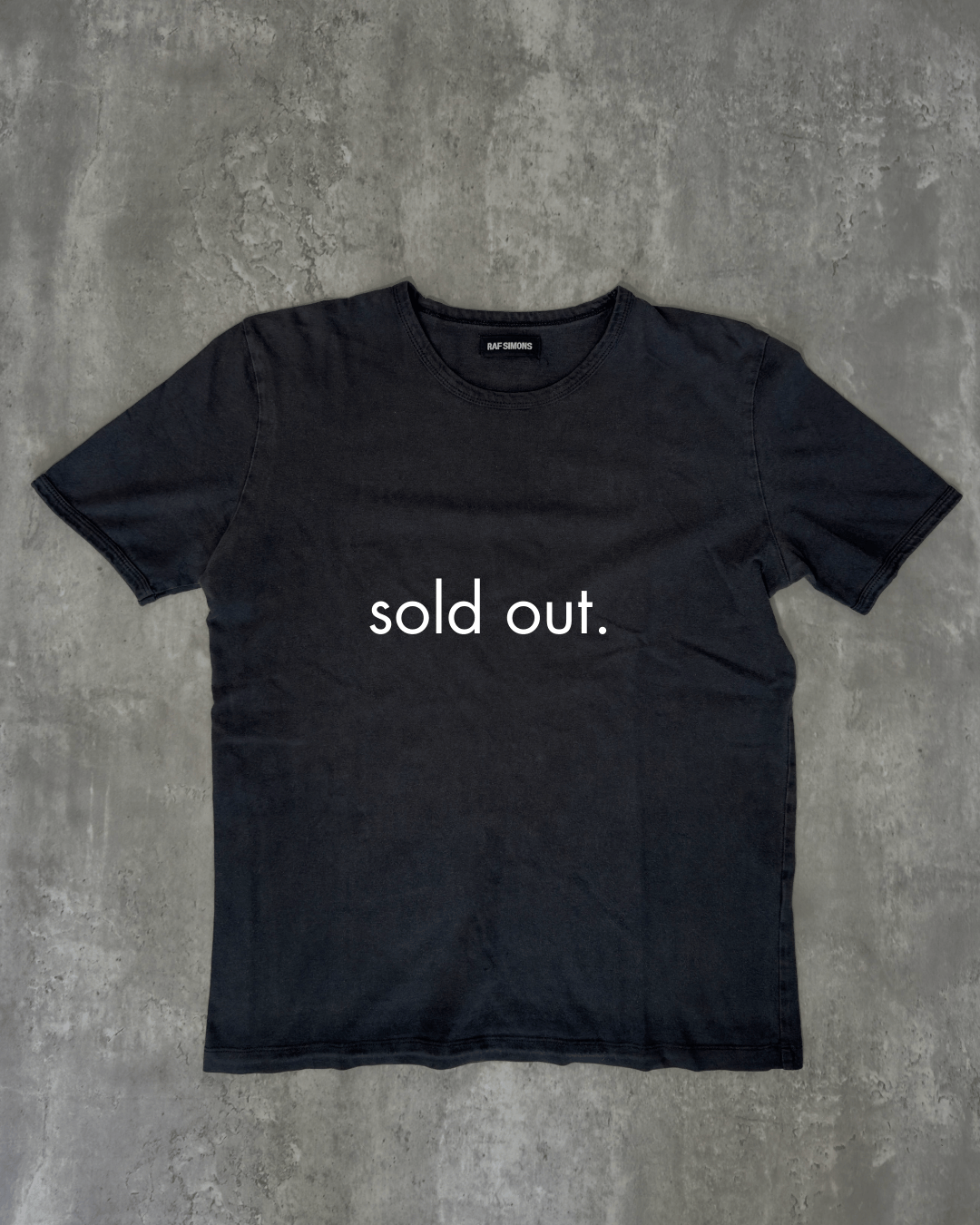 Raf Simons “The Avant/Garde Diaries” Archive T-Shirt, Faded Black