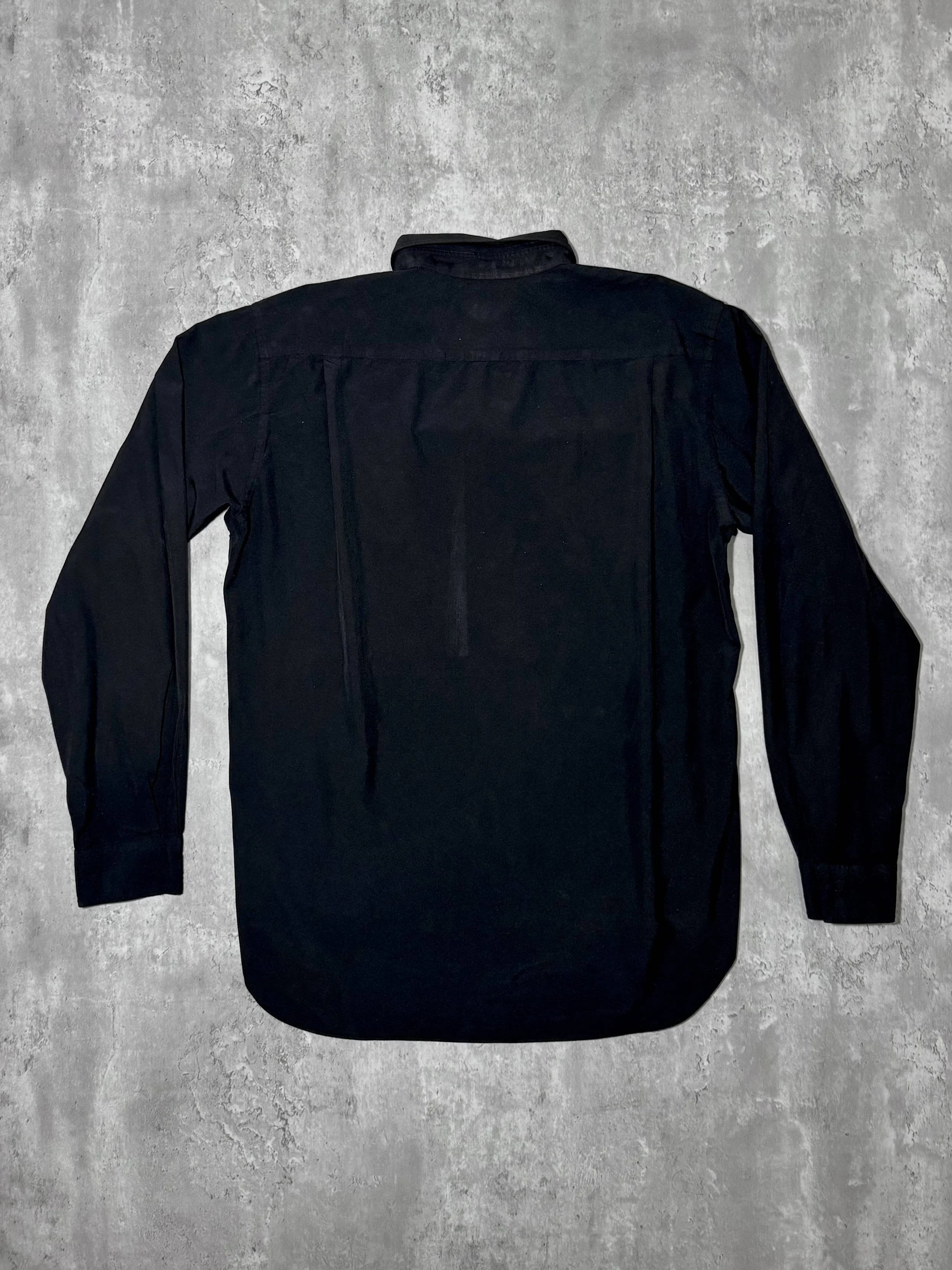 archive dress shirt by comme des garçons homme plus, black
