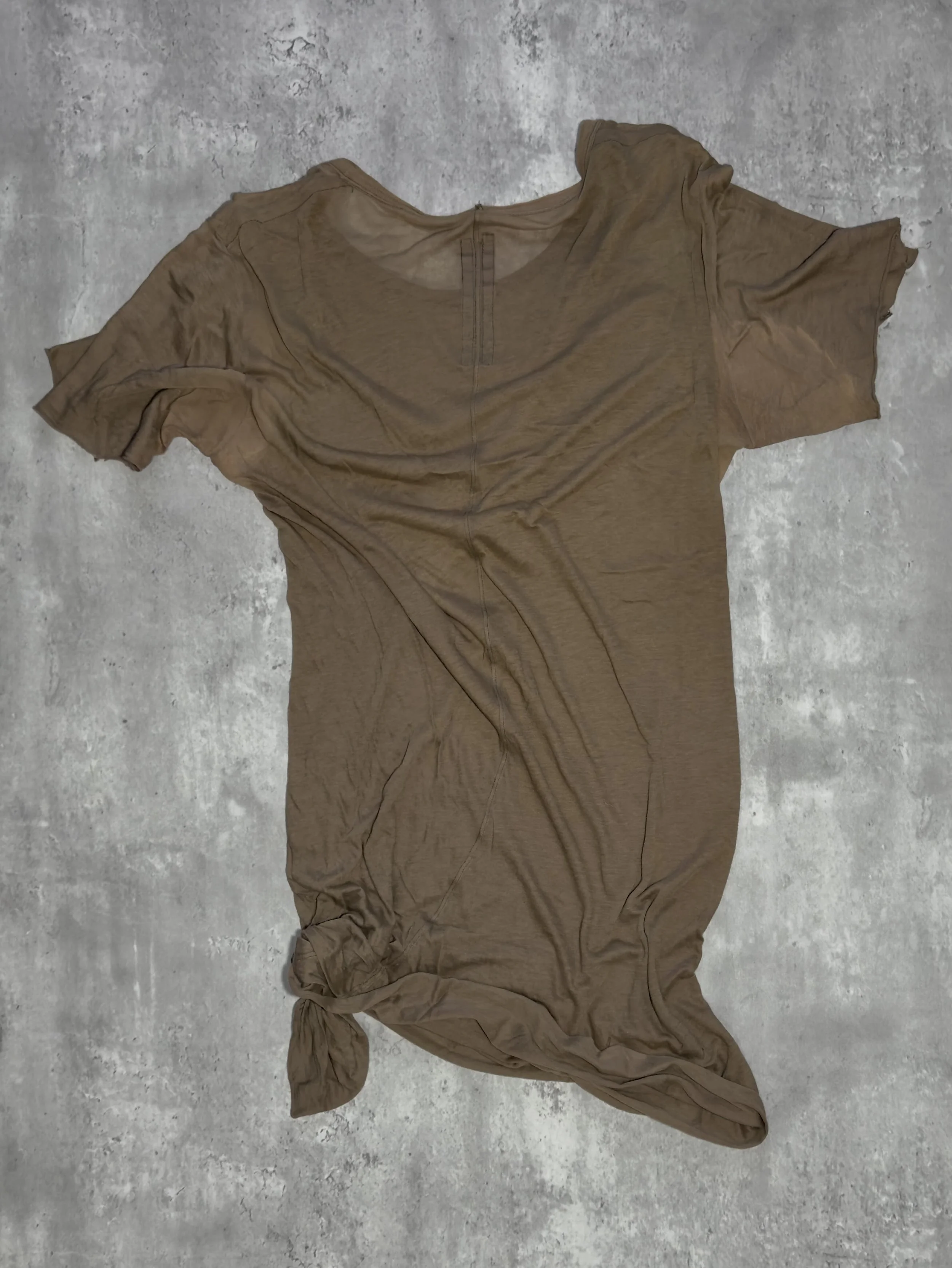 Rick Owens Draped Long Shirt, Brown