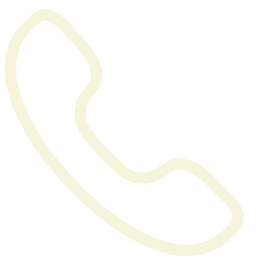Outline of a telephone receiver in white on a black background