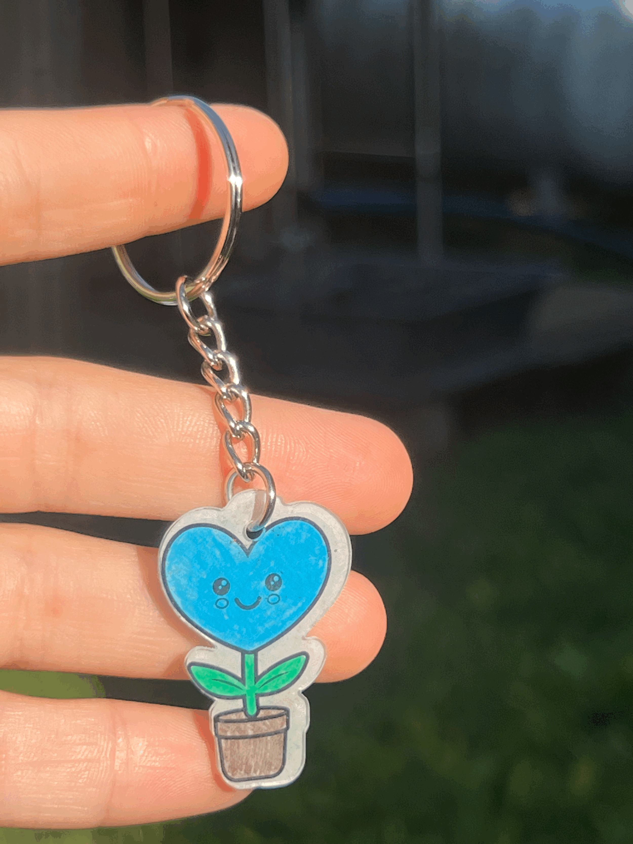 <3 Keychain