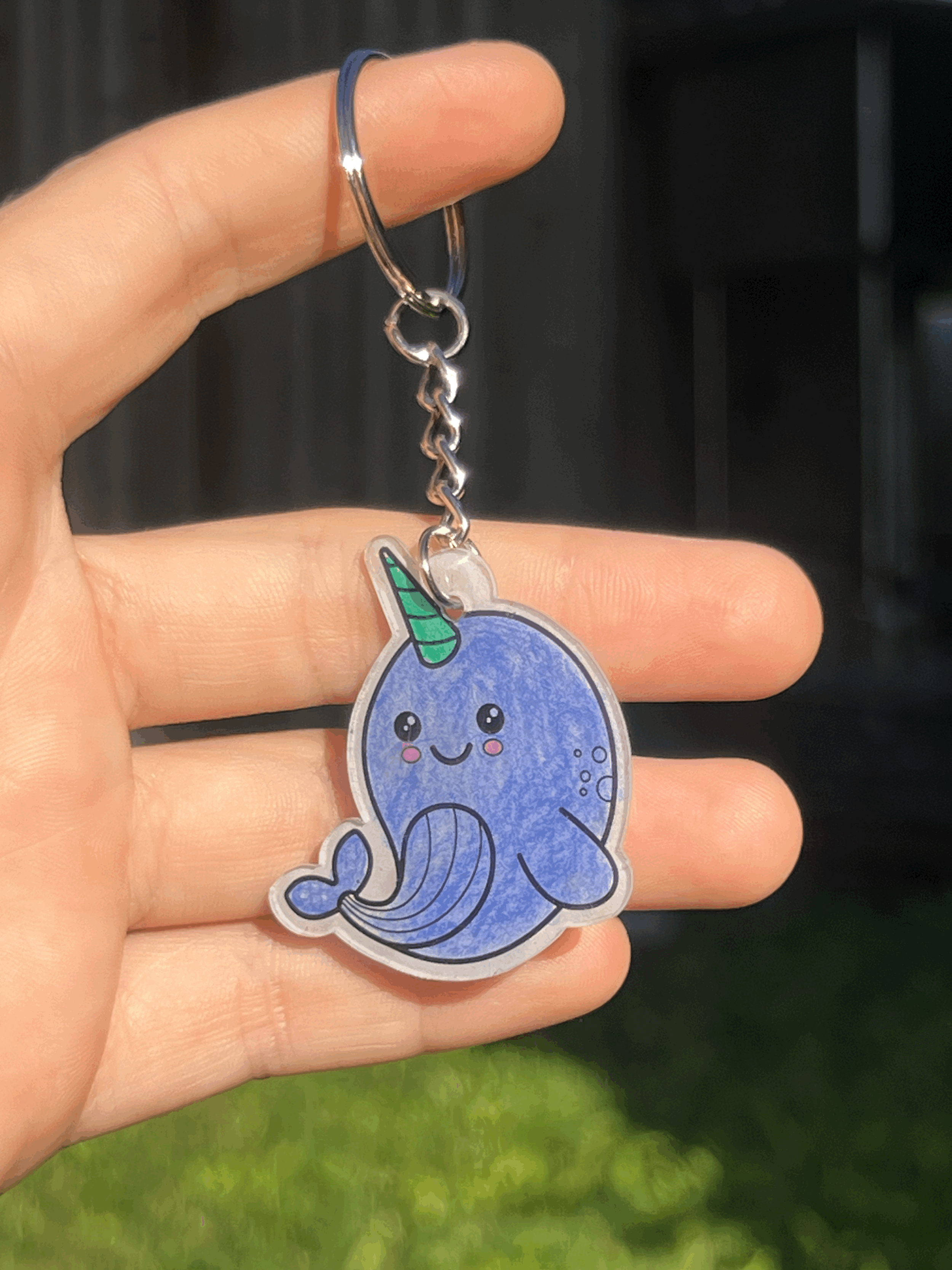 Narwal Keychain