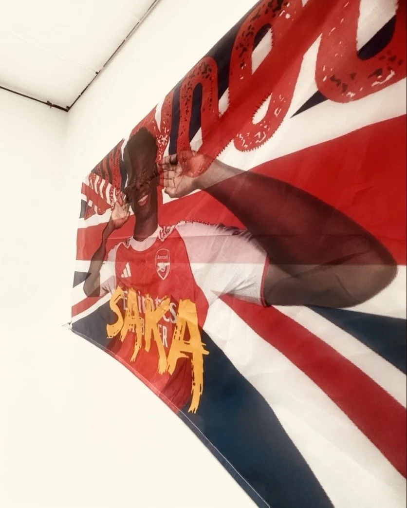 BUKAYOOOO SAKA (BS7) GoonersOnTour Terrace Flag