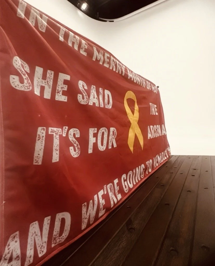 “In The Merry Month Of May” GoonersOnTour Football Flag