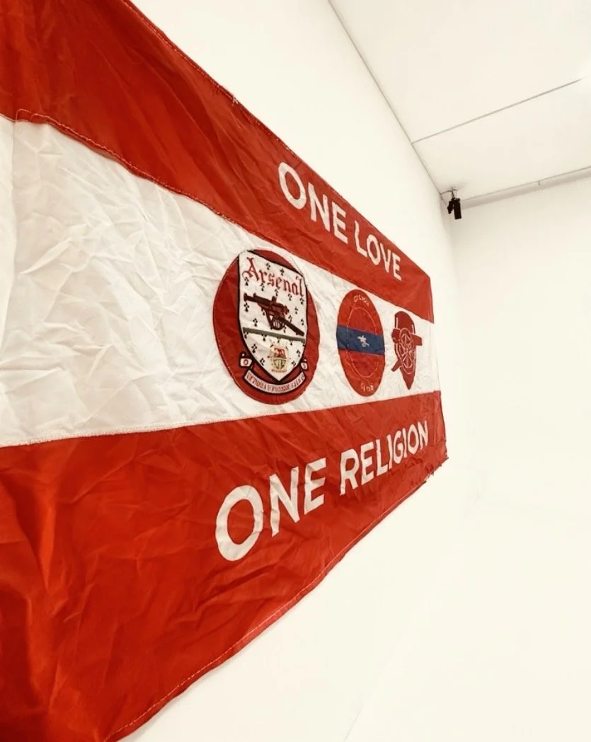 One Love, One Religion GoonersOnTour Terrace Flag