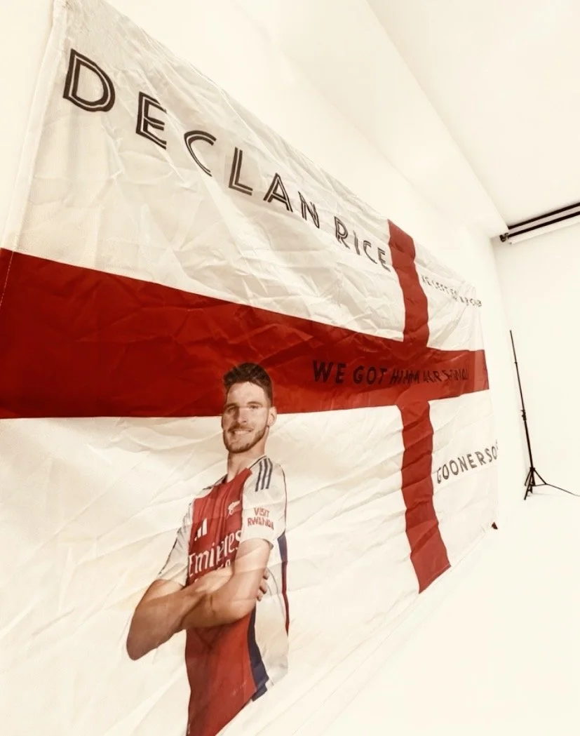We Got Him Half-Price (DR41) GoonersOnTour Terrace Flag