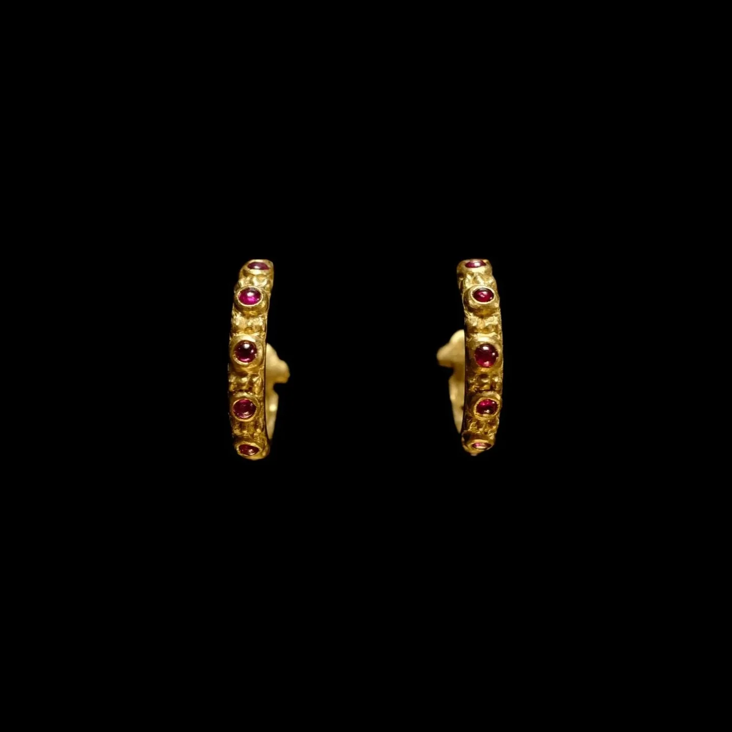 22k Ruby Celestial earrings