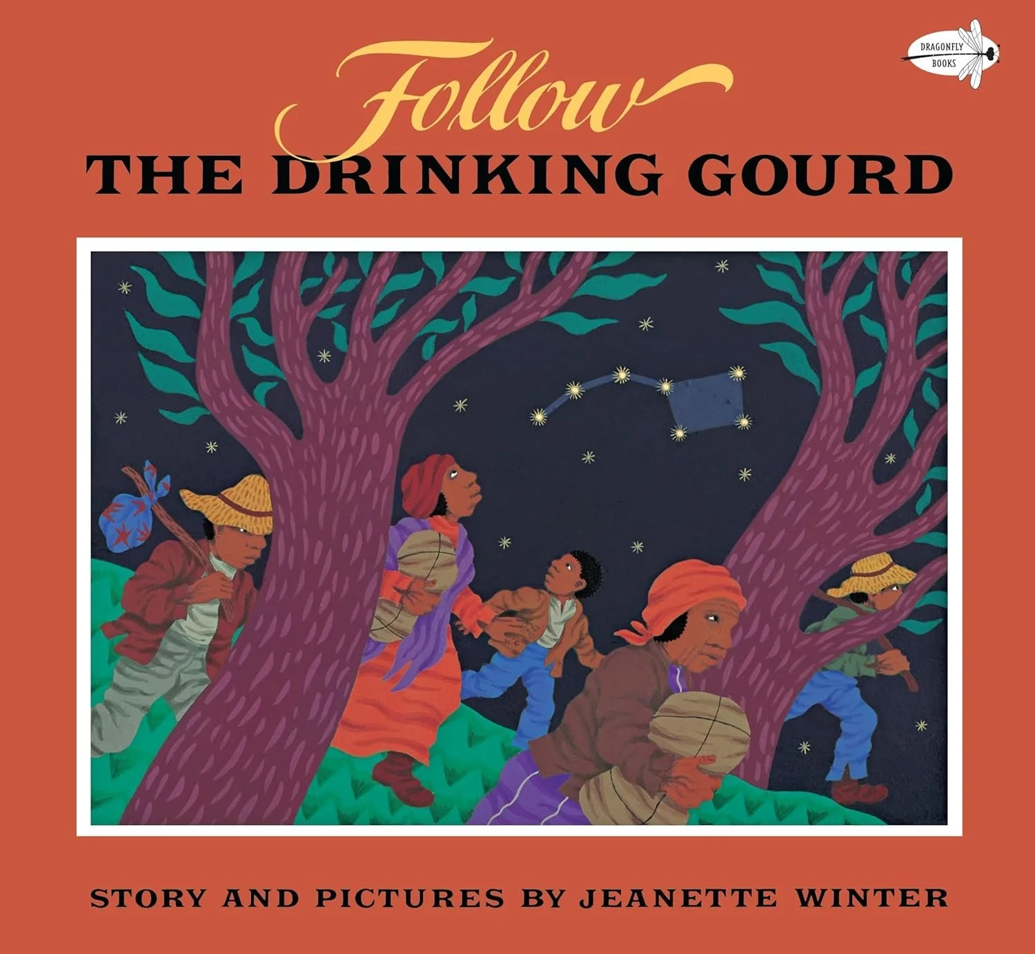 Follow the Drinking Gourd, a spiritual embedded within a story by Jeanette Winter
